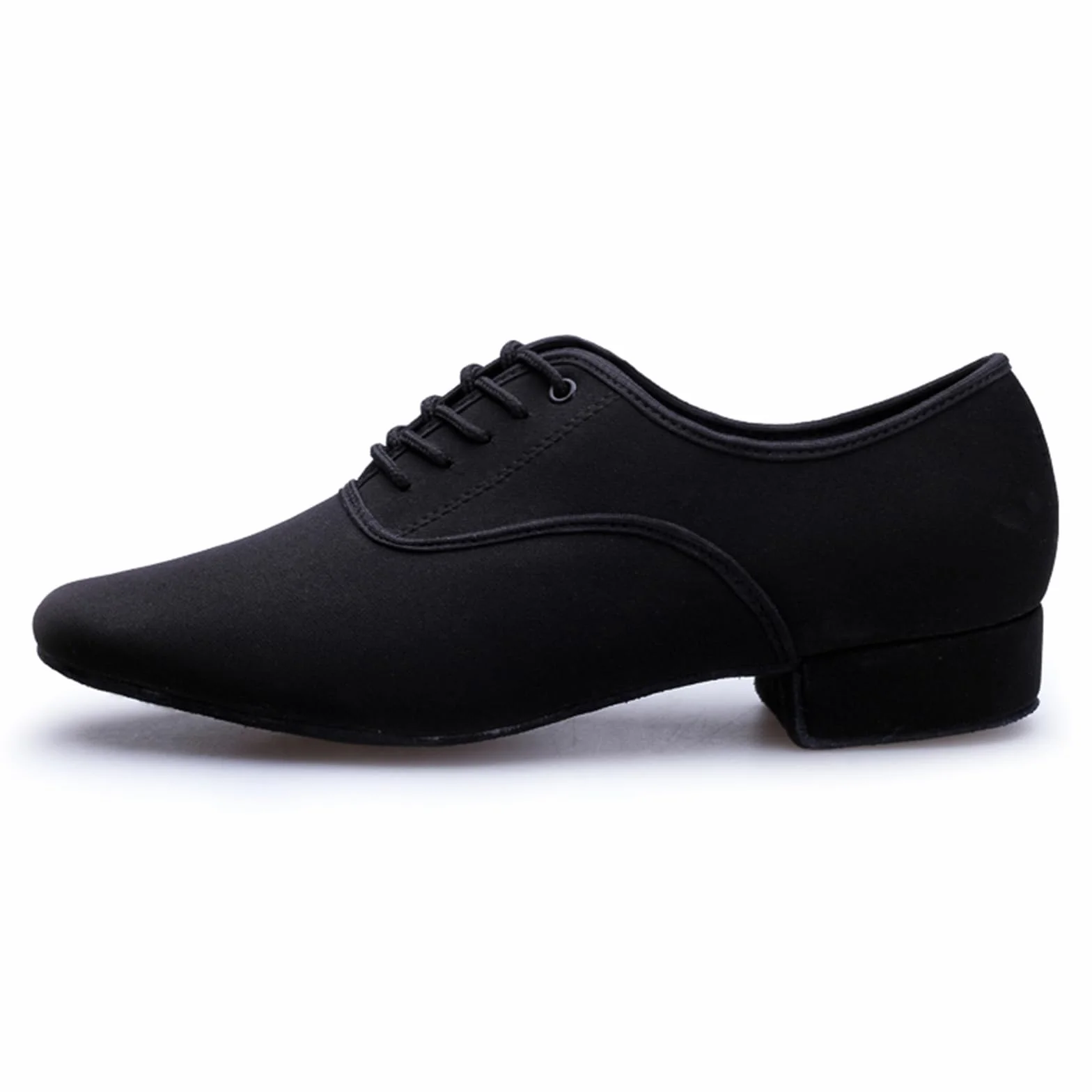 Chaussures De Danse Hommes Talon Bas Cuir Semelle Souple Tango Valse Salon Intérieur