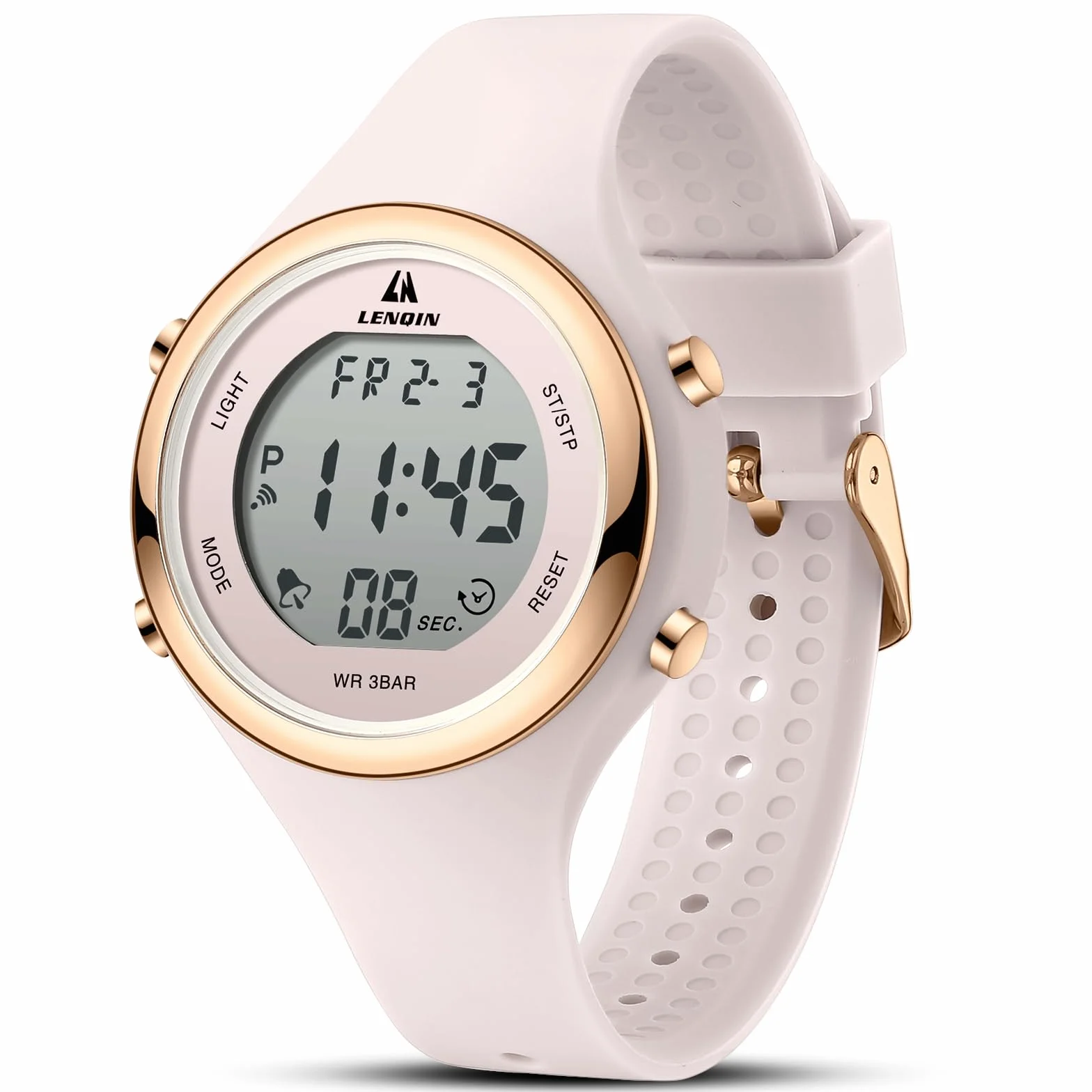 LN LENQIN Montre Femme imperméable 30m avec rétroéclairage Alarme Minuterie Date