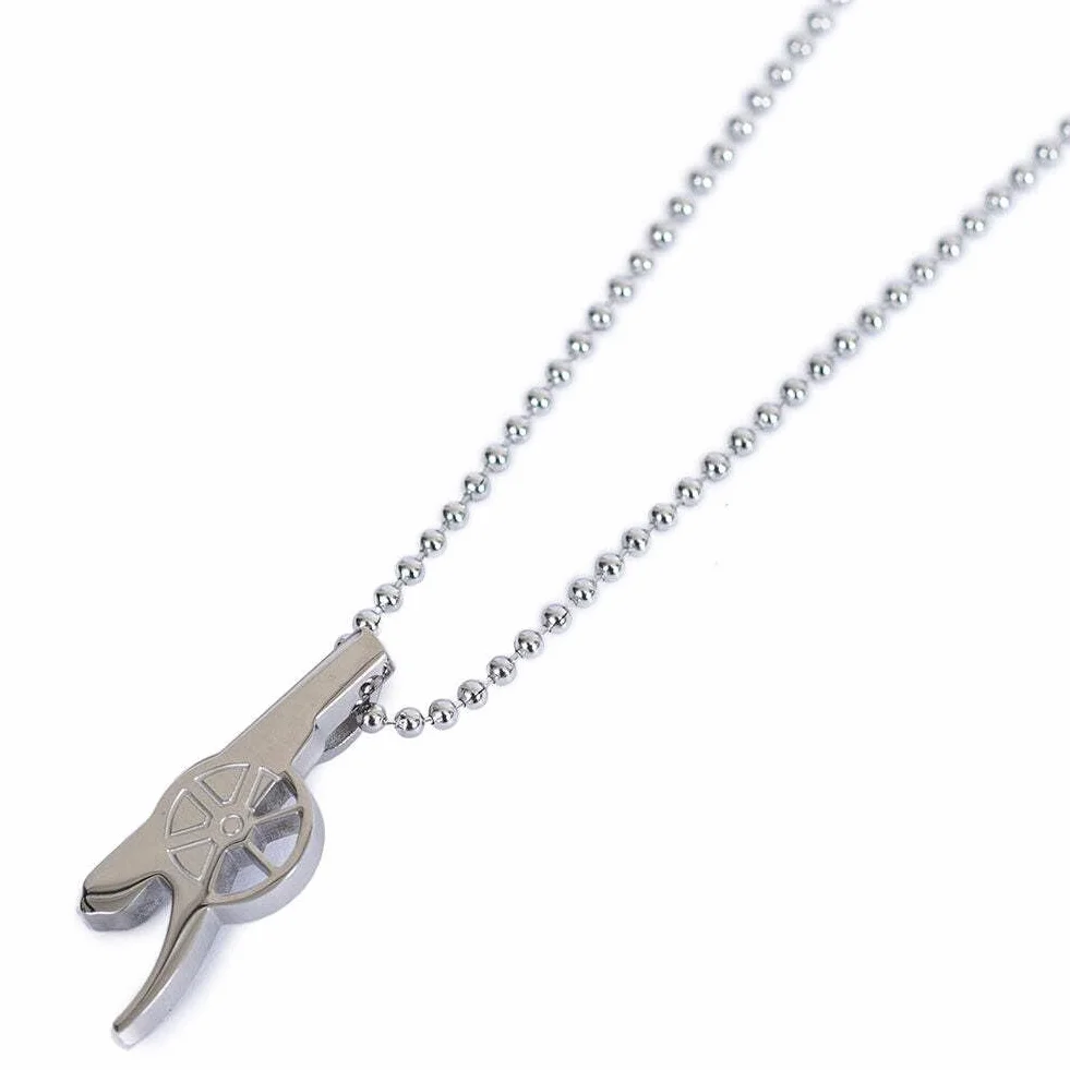Arsenal FC Pendentif Chaîne Acier inoxydable Gunners