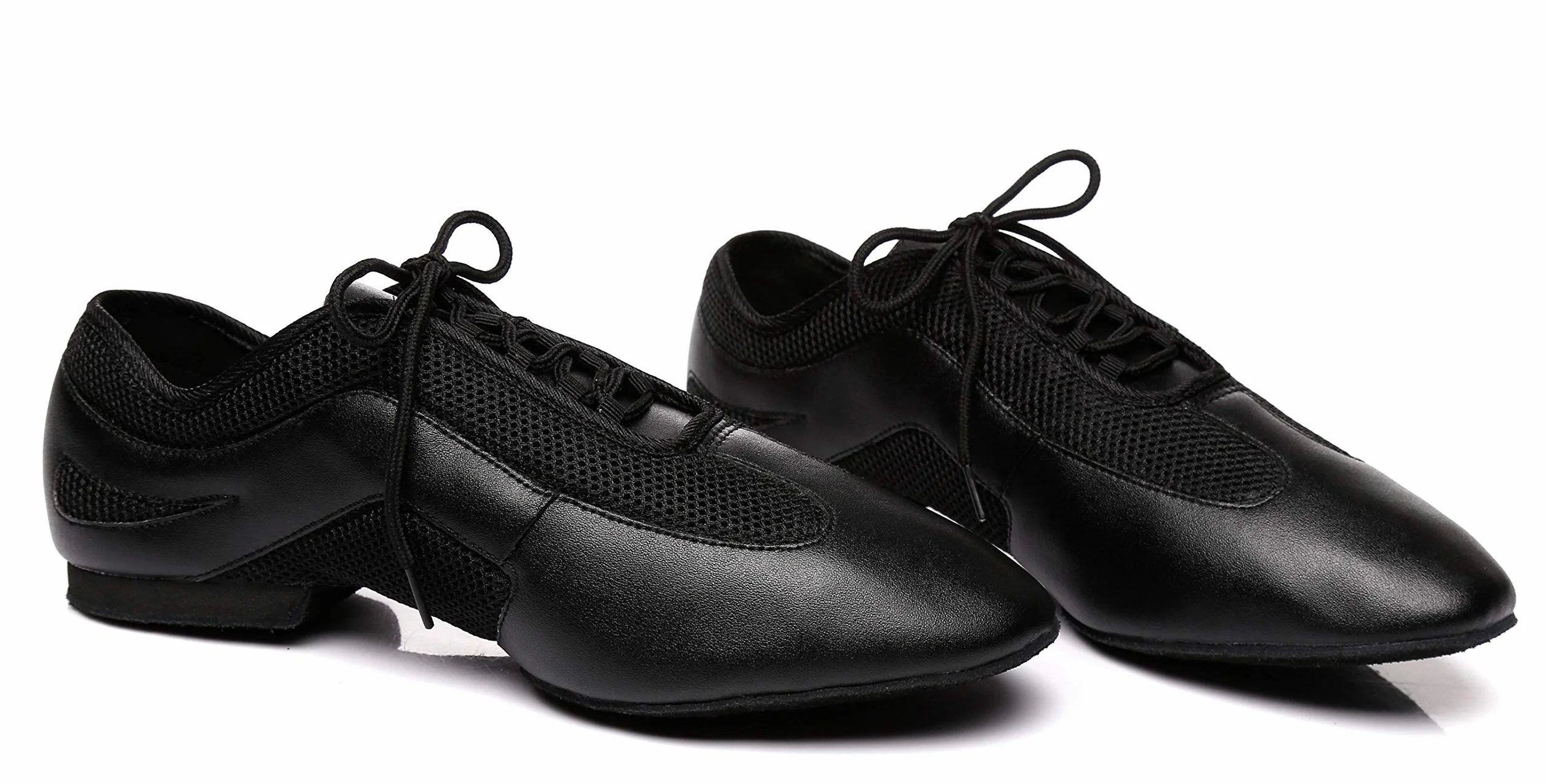 L400 Chaussures de danse latine à lacets en maille synthétique homme