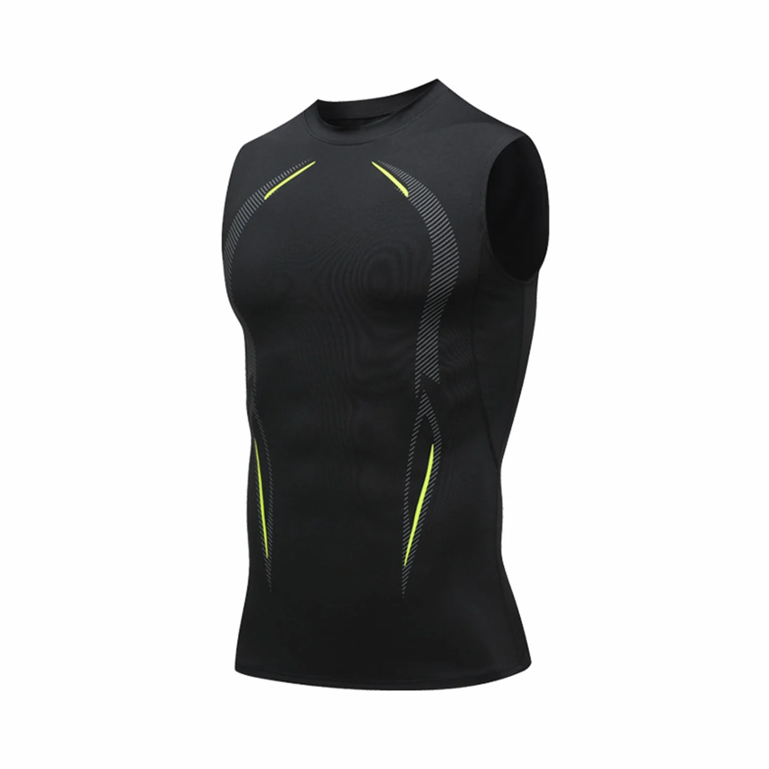 Lot de 1/3 Débardeur de Compression Sport Gainant Homme Gilet de Course Running Fitness