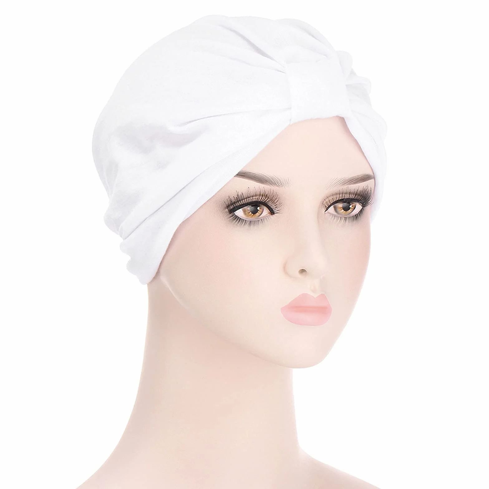 Bonnet en Bambou Chimiothérapie Femme Fleur Imprimé Chapeau de Chimio Souple Taille Unique