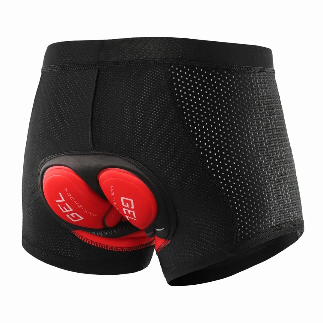 Ozalo Boxer 5D Gel Homme Short Cyclisme avec Coussin Gel Rembourrage Respirant
