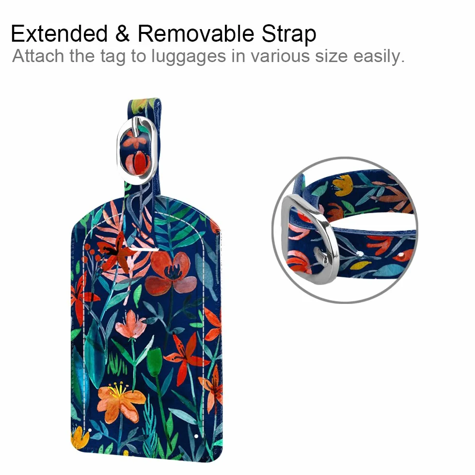 FINTIE Étiquettes à Bagages Lot 2, Porte-étiquettes pour Valise, Accessoires Voyage