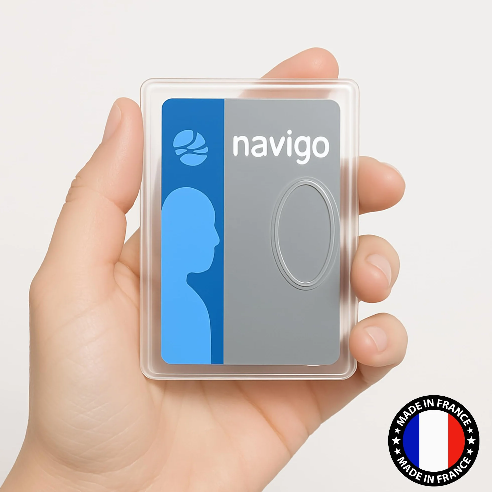 Étuis Porte-Cartes Rigide Transparent Lot de 2 – Protection Cartes Bancaires Navigo Badges – Fabriqué en France