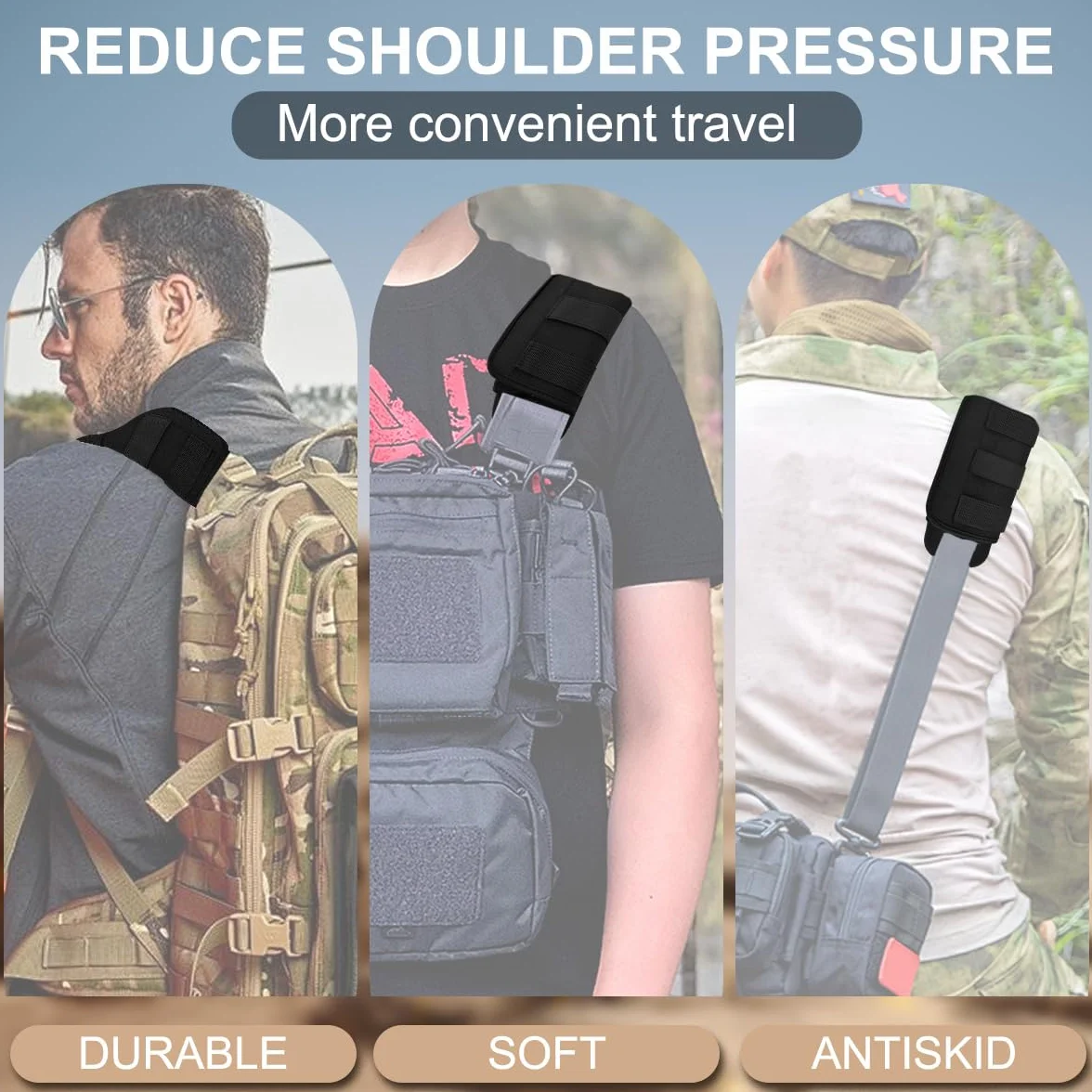 ZINZ Paquet de 2 Épaulettes Larges Universelles avec Coussin Ultra épais pour Sac à Dos