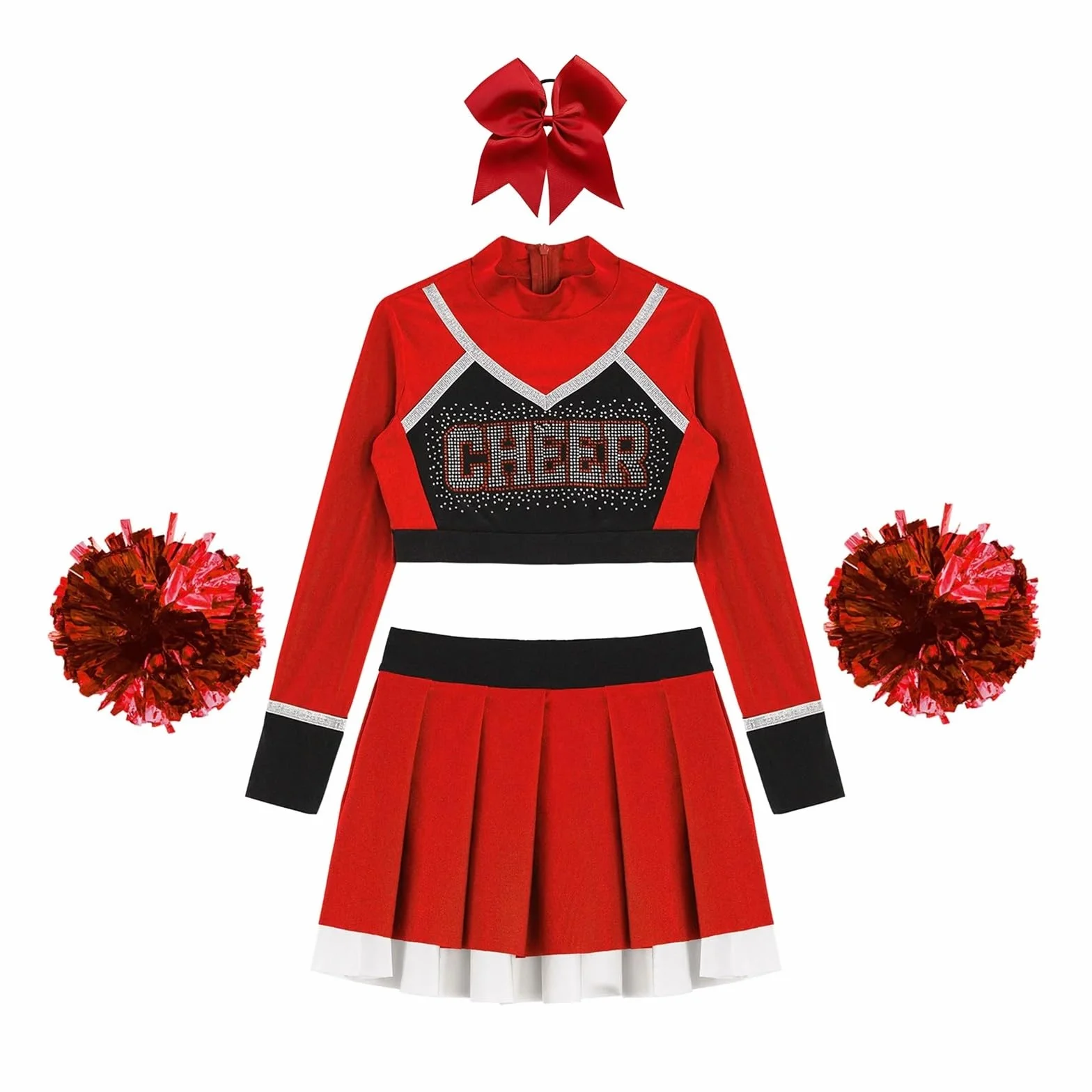 Deguisement Pompom Girl Costumes de pom-pom girl pour enfants uniformes d'école tenues de danse