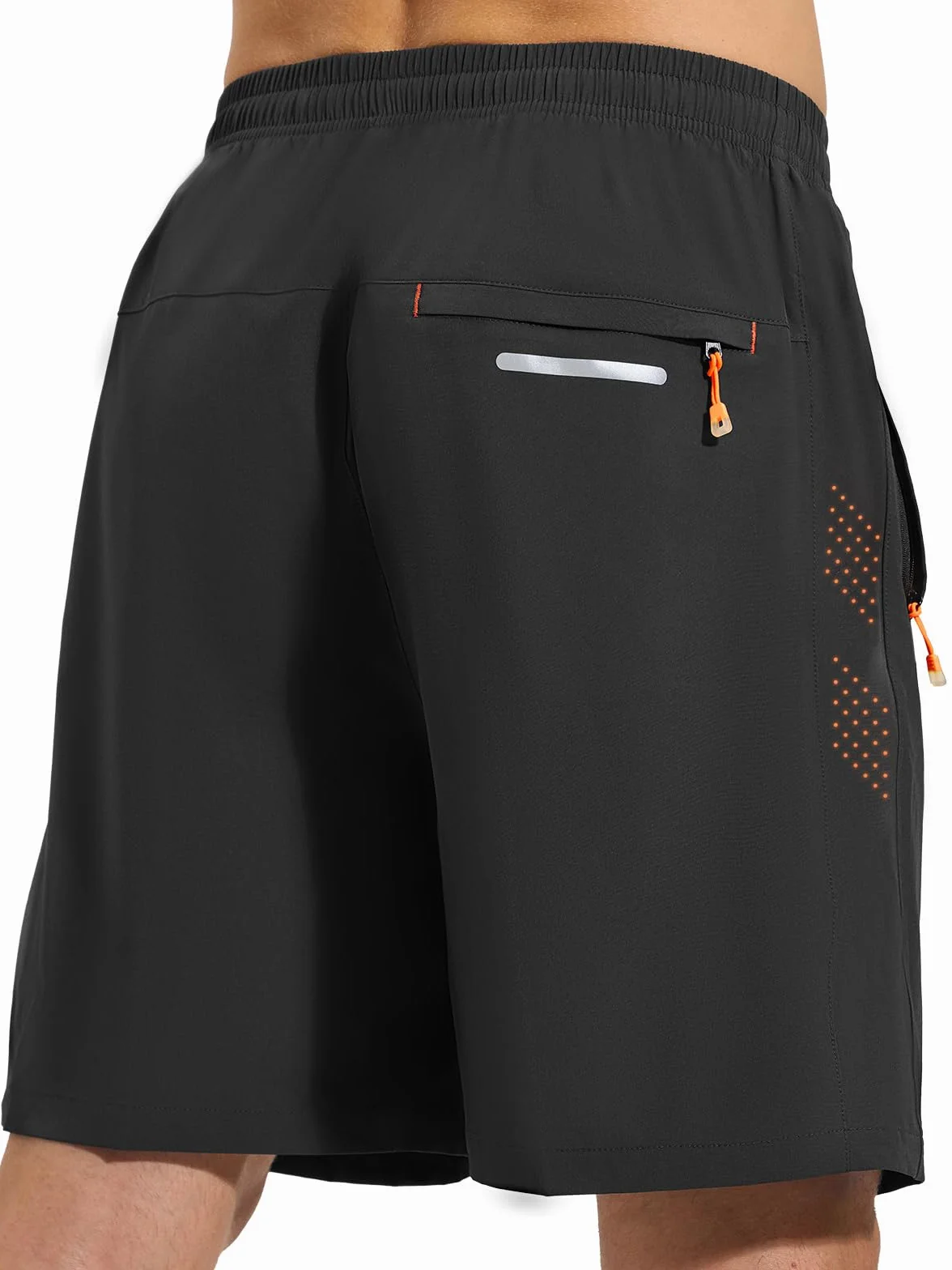 CIMIC Shorts de Sport Hommes Poche Zippée Respirant Séchage Rapide Running Fitness Tennis