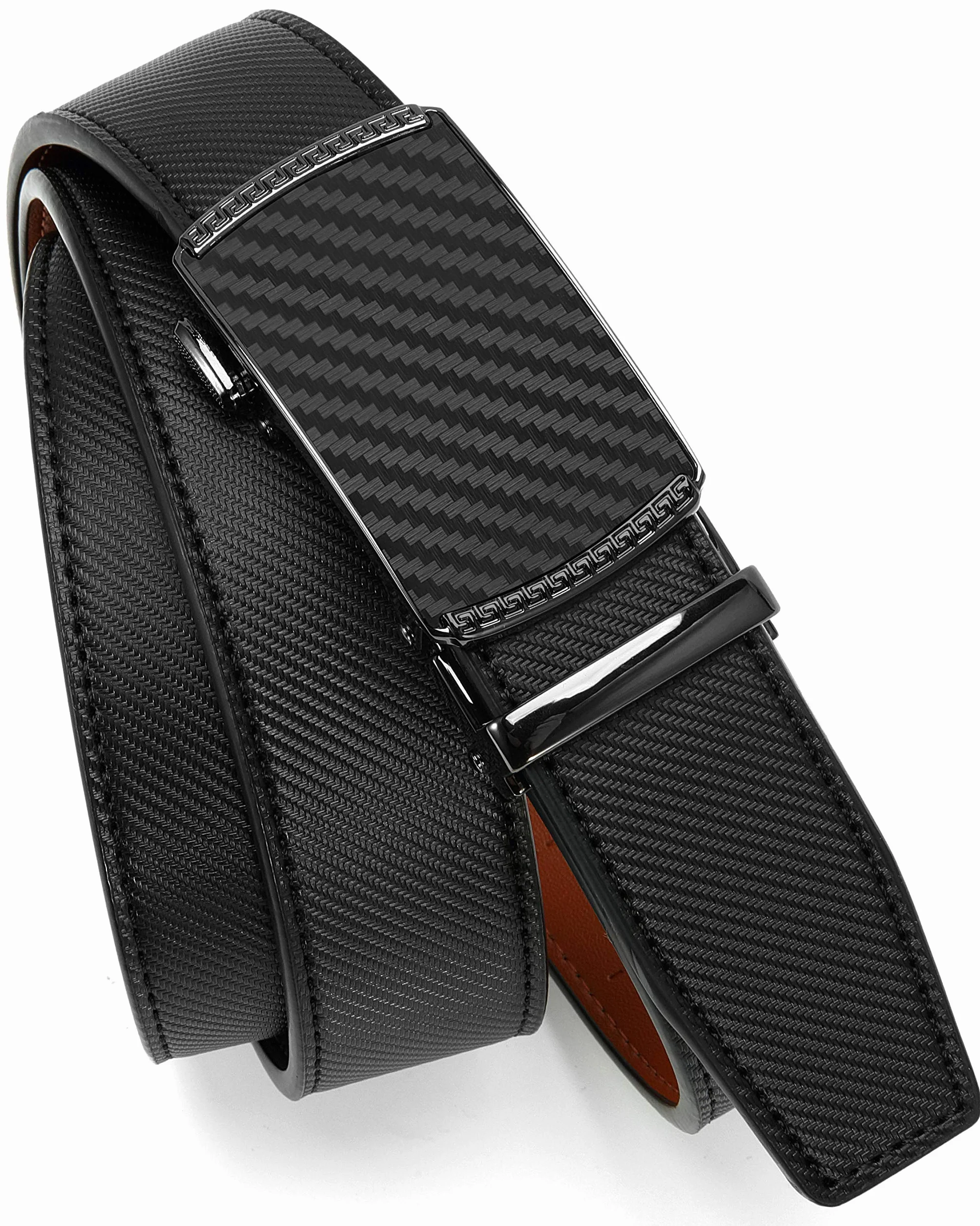 CHAOREN Ceinture Homme Cuir Automatique 35mm Taille Ajustable