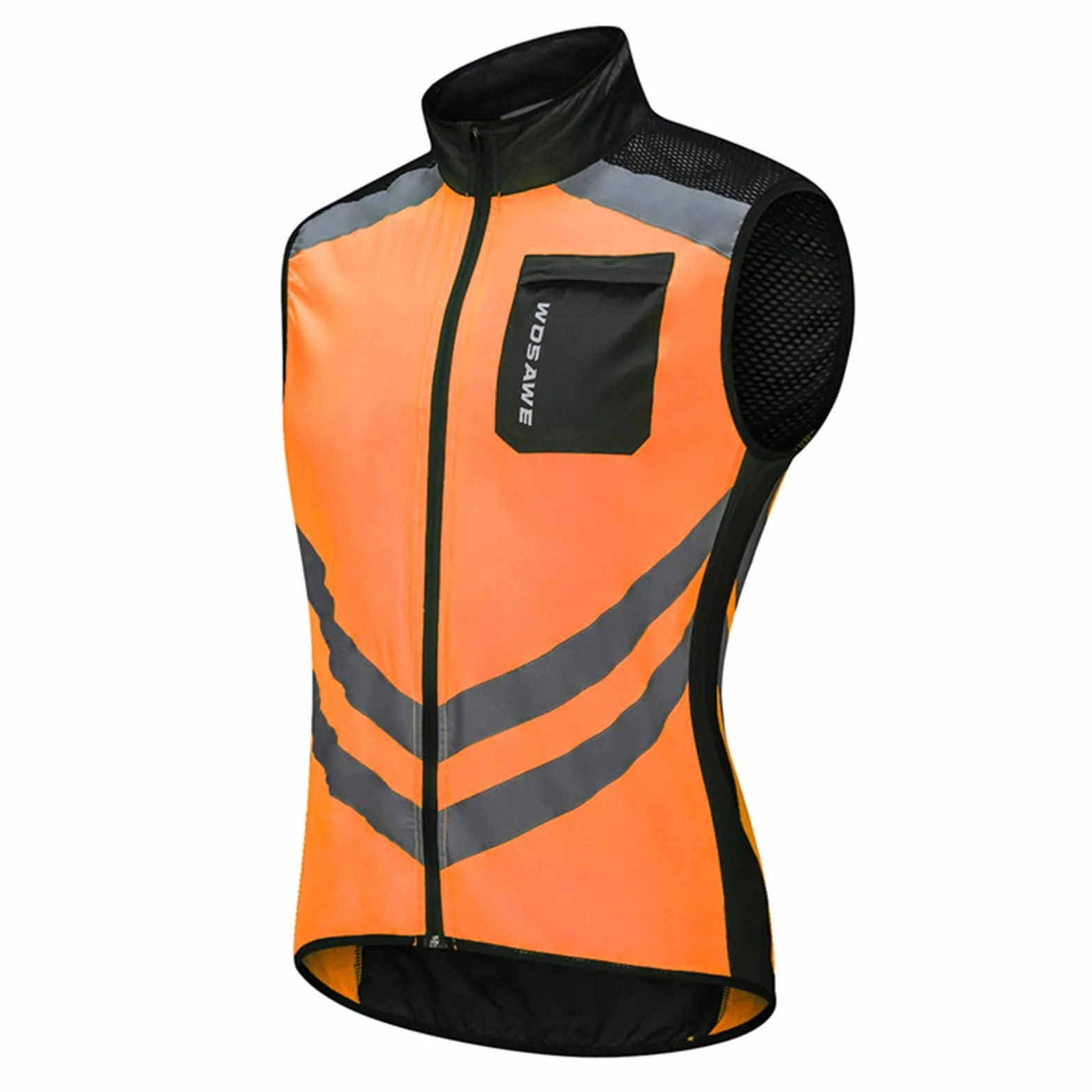 Gilet léger coupe-vent sans manches homme voyage randonnée course vélo