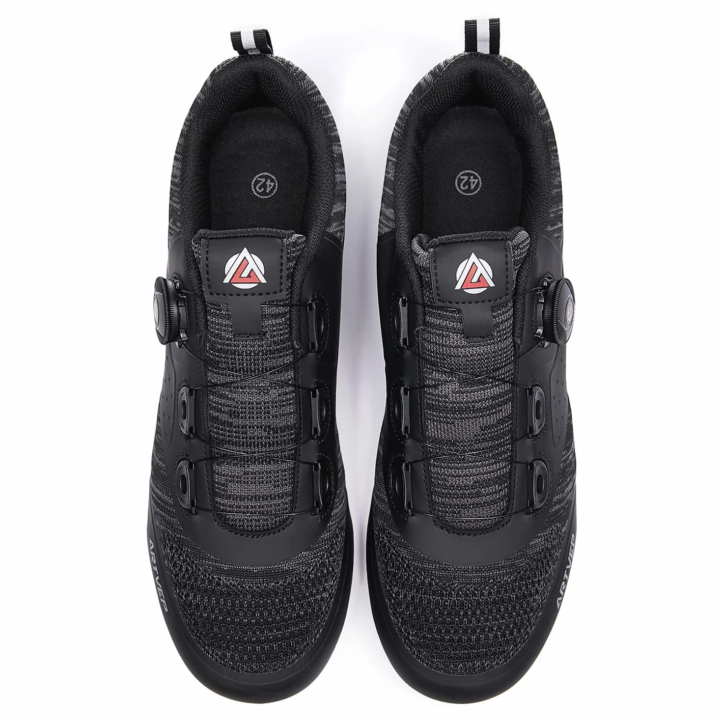 Chaussures de Cyclisme Homme Femme Compatibles Look SPD SPD-SL Delta avec Crampons Antidérapants