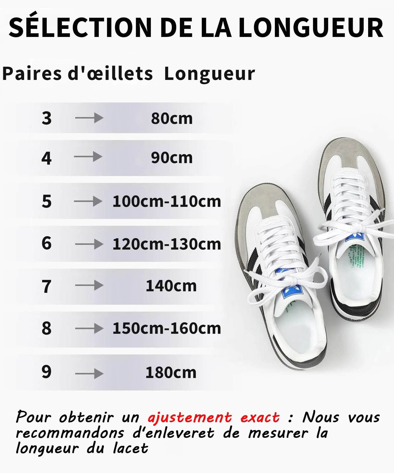 Stepace Lacets Plats Premium 100% Coton 8 mm - Lacet Chaussures de remplacement pour Baskets