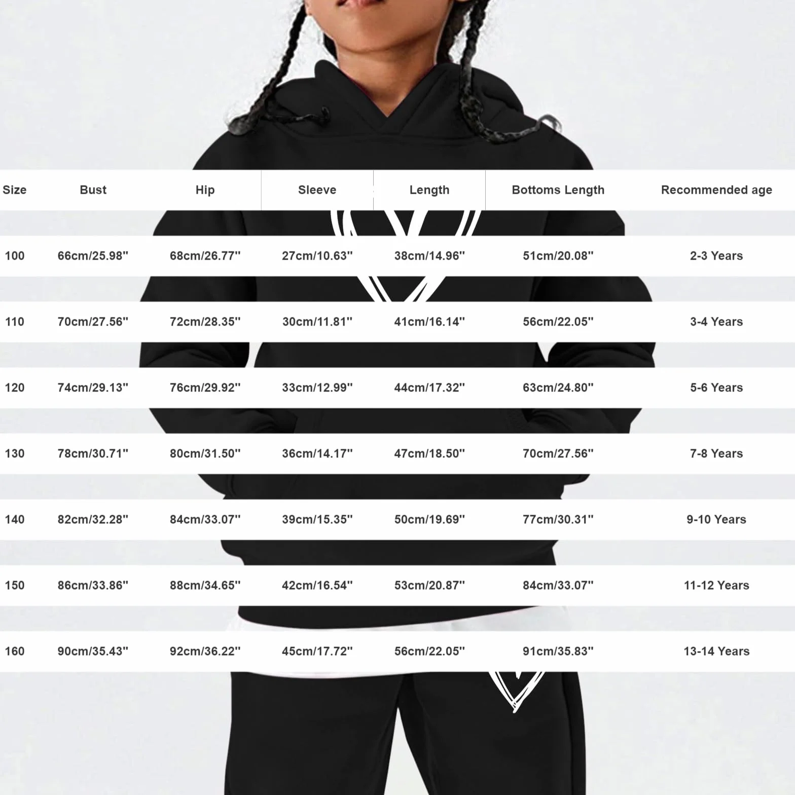 Ensemble survêtement 2 pièces imprimé cœur filles - Pull manches longues jogging adolescentes - Mode Y2K vêtements sport