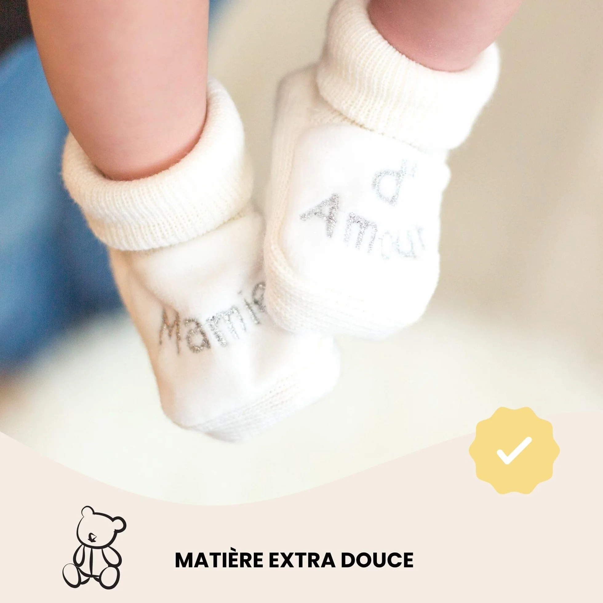 Chaussons Bébé Brodés KINOUSSES