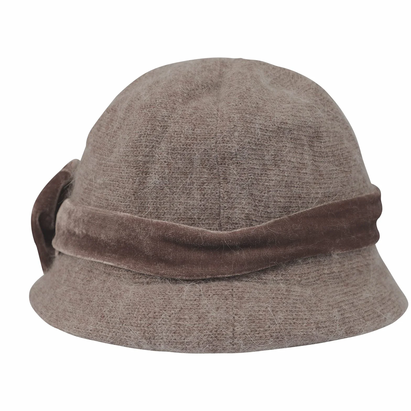 Chapeau Melon Hiver Femme 1920s Rétro Fedora Laine Chaud Chapeau d'hiver Seau Floral Cloche Mariage Chapeaux Bob Capeline Automne Hiver Kaki Violet Noir