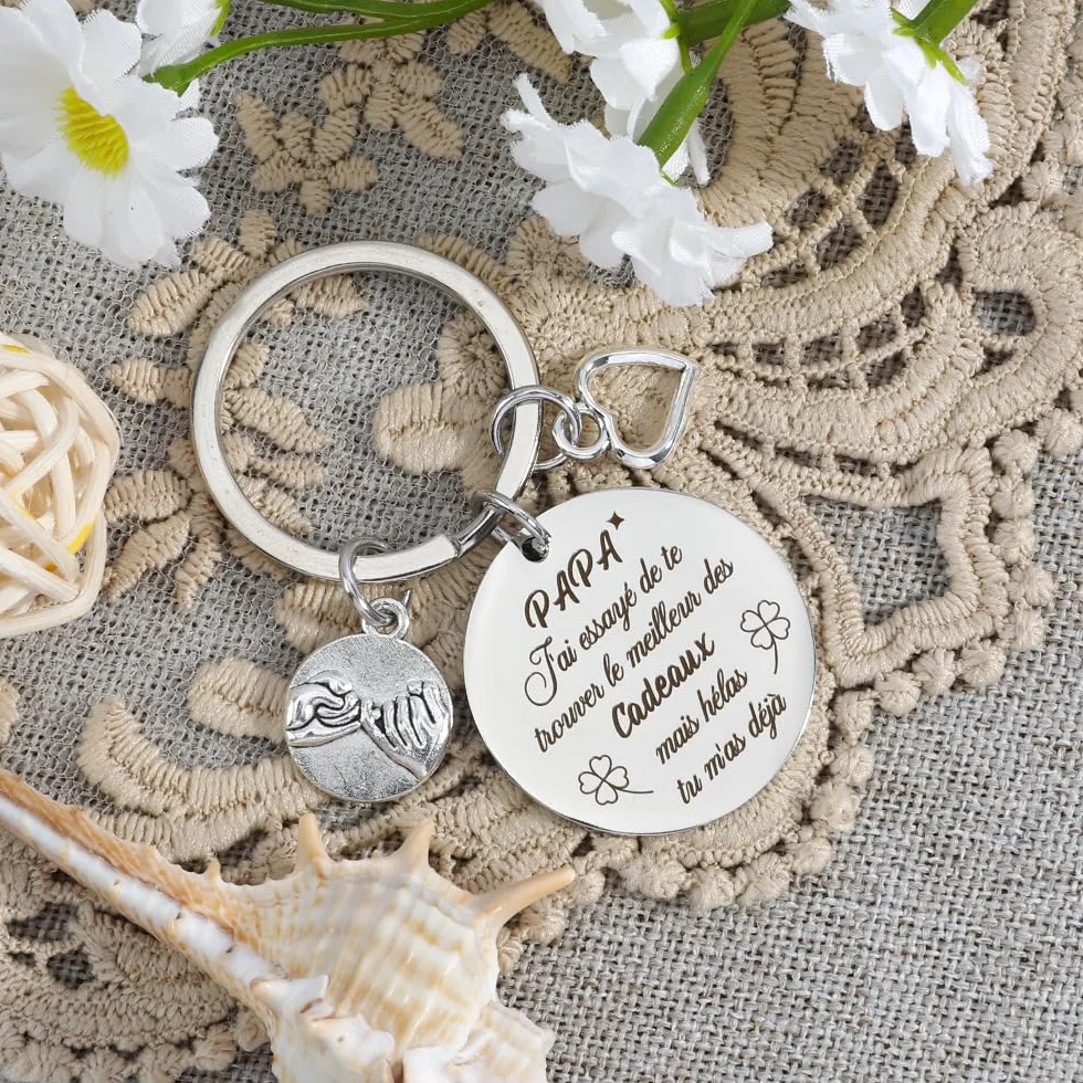 Porte Clef Papa Cadeau Fête Des Pères Idée Cadeau Anniversaire Papa