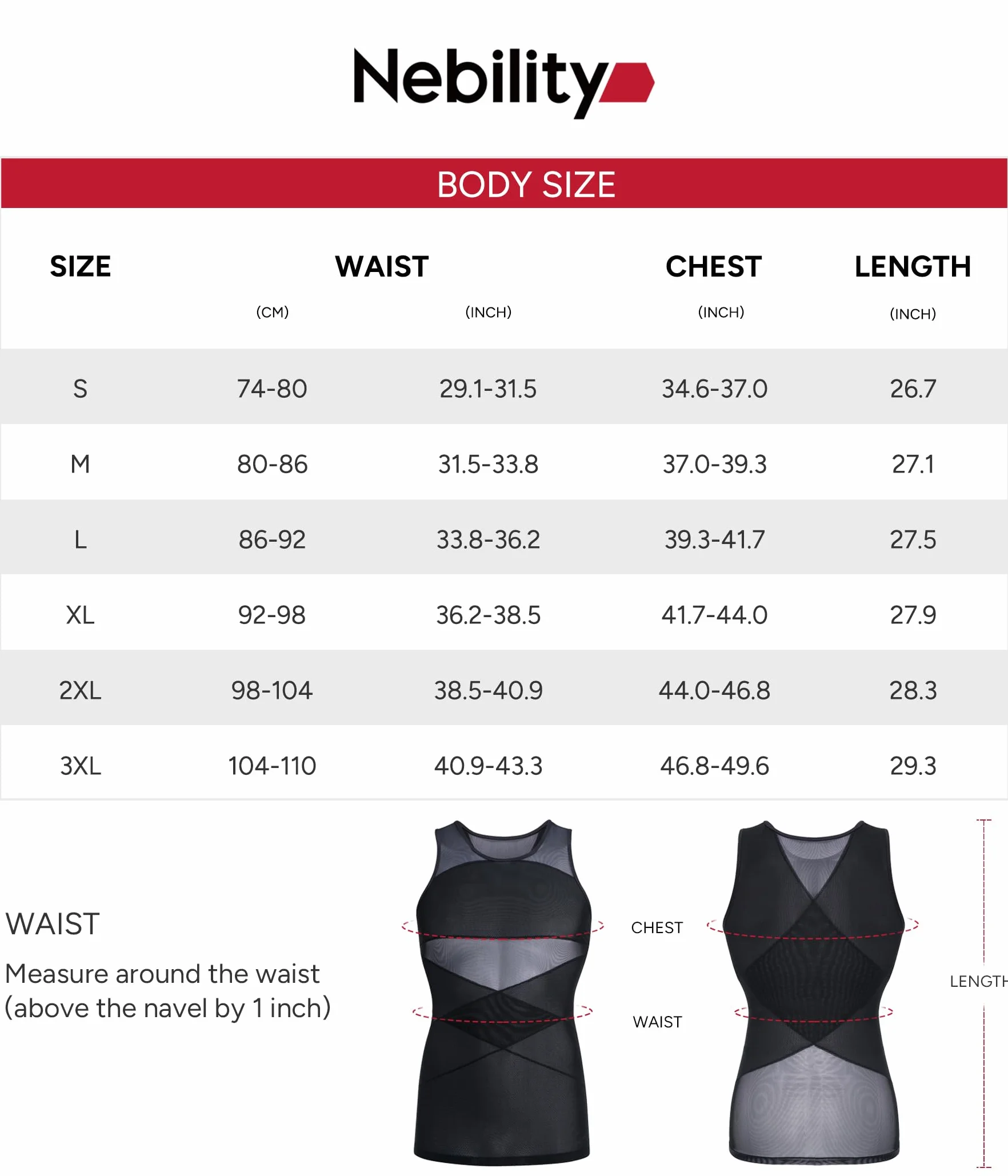 Nebility Débardeur de Compression Homme Maillot de Corps Gaine Ventre Plat Amincissant