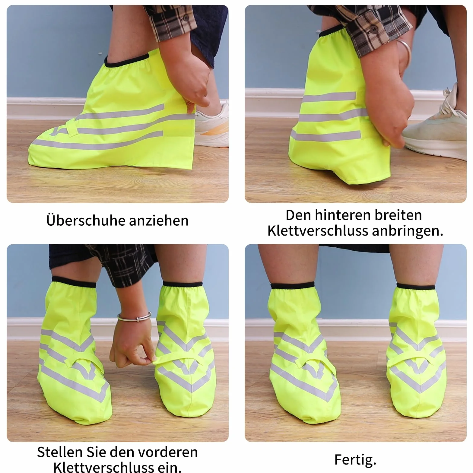 Surchaussures Imperméables pour Vélo - Couvre-Chaussures de Pluie avec Protection