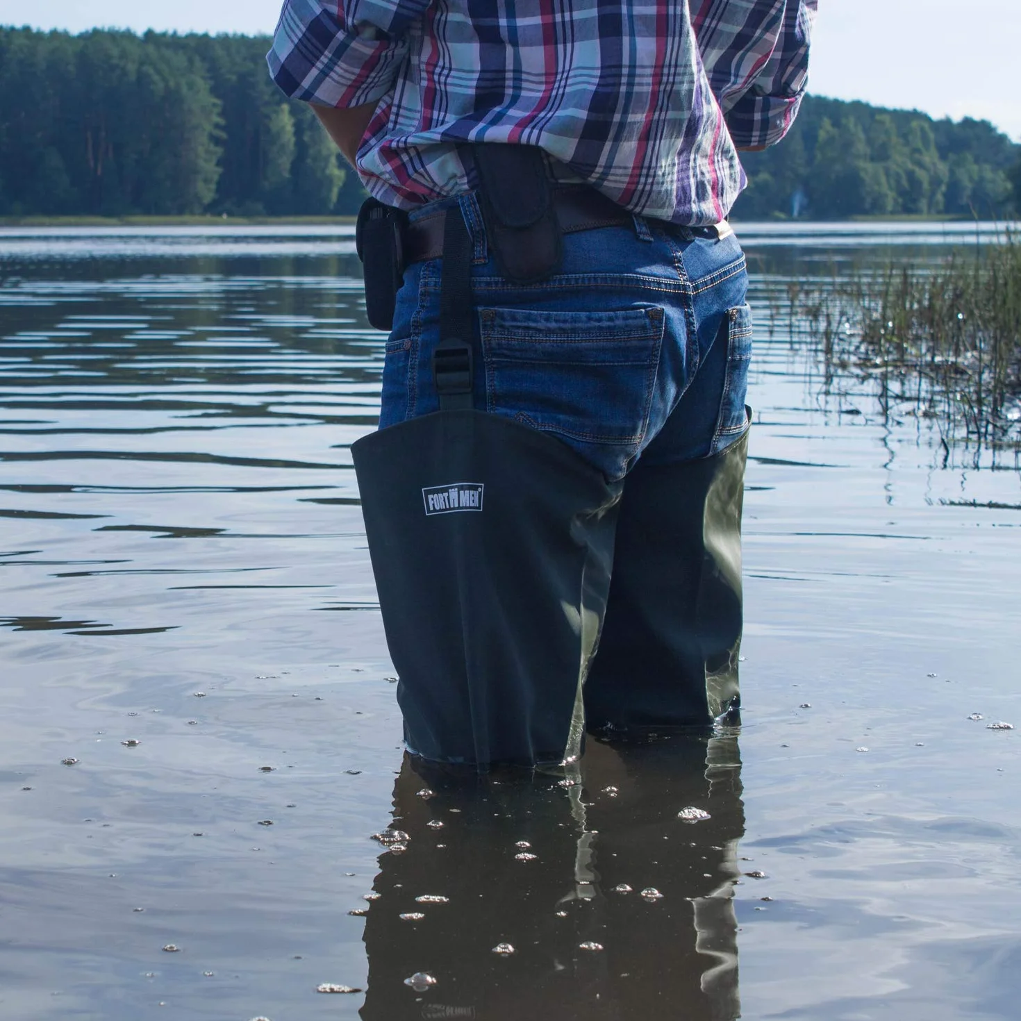 Pantalon de pêche avec bottes imperméables Taille 41-47 pour homme