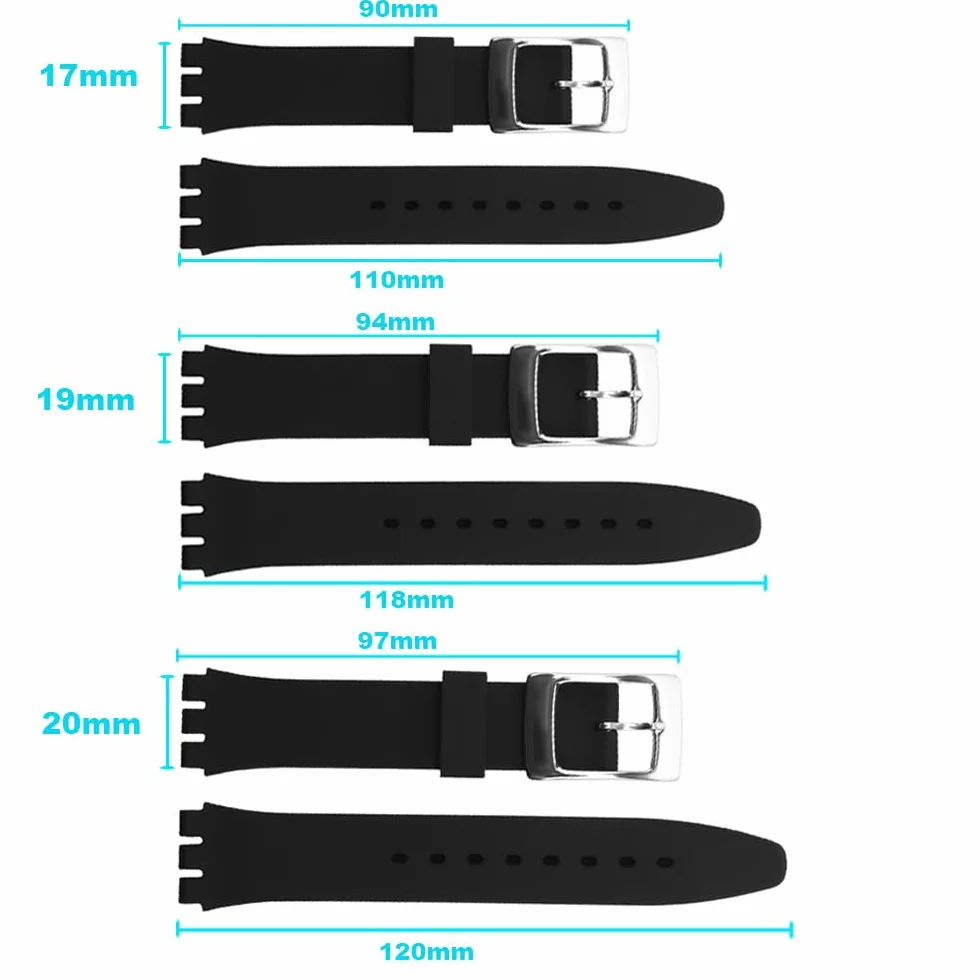Bracelet de montre étanche en silicone