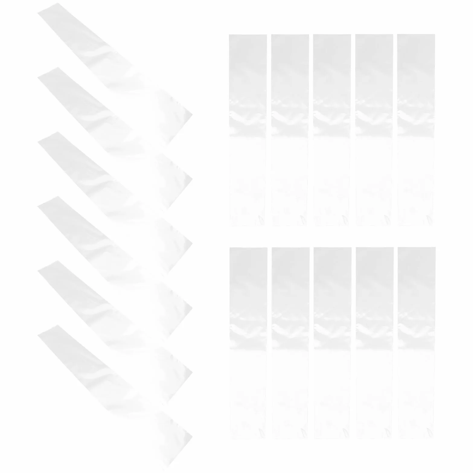Lot de 50 Sachets Transparents pour Cravates 10x8 cm Housses Anti-poussière en Plastique