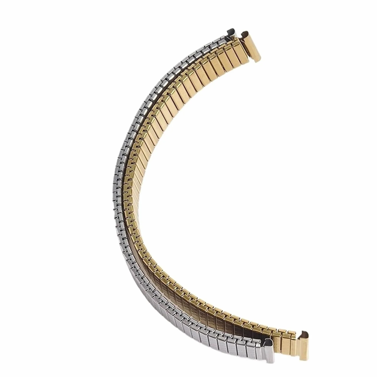Bracelet de montre élastique en métal extensible unisexe