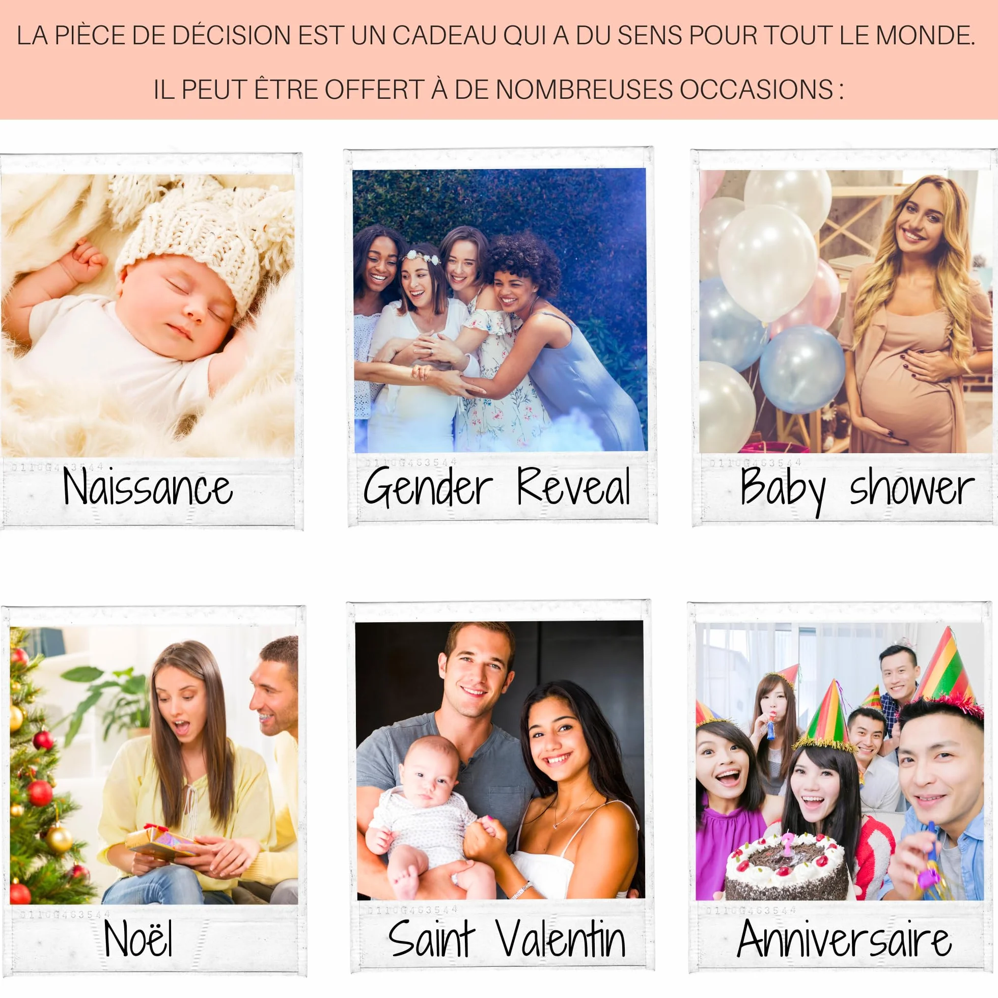 Jeton de Décision pour Parents - Cadeau Naissance, Baby Shower, Baptême
