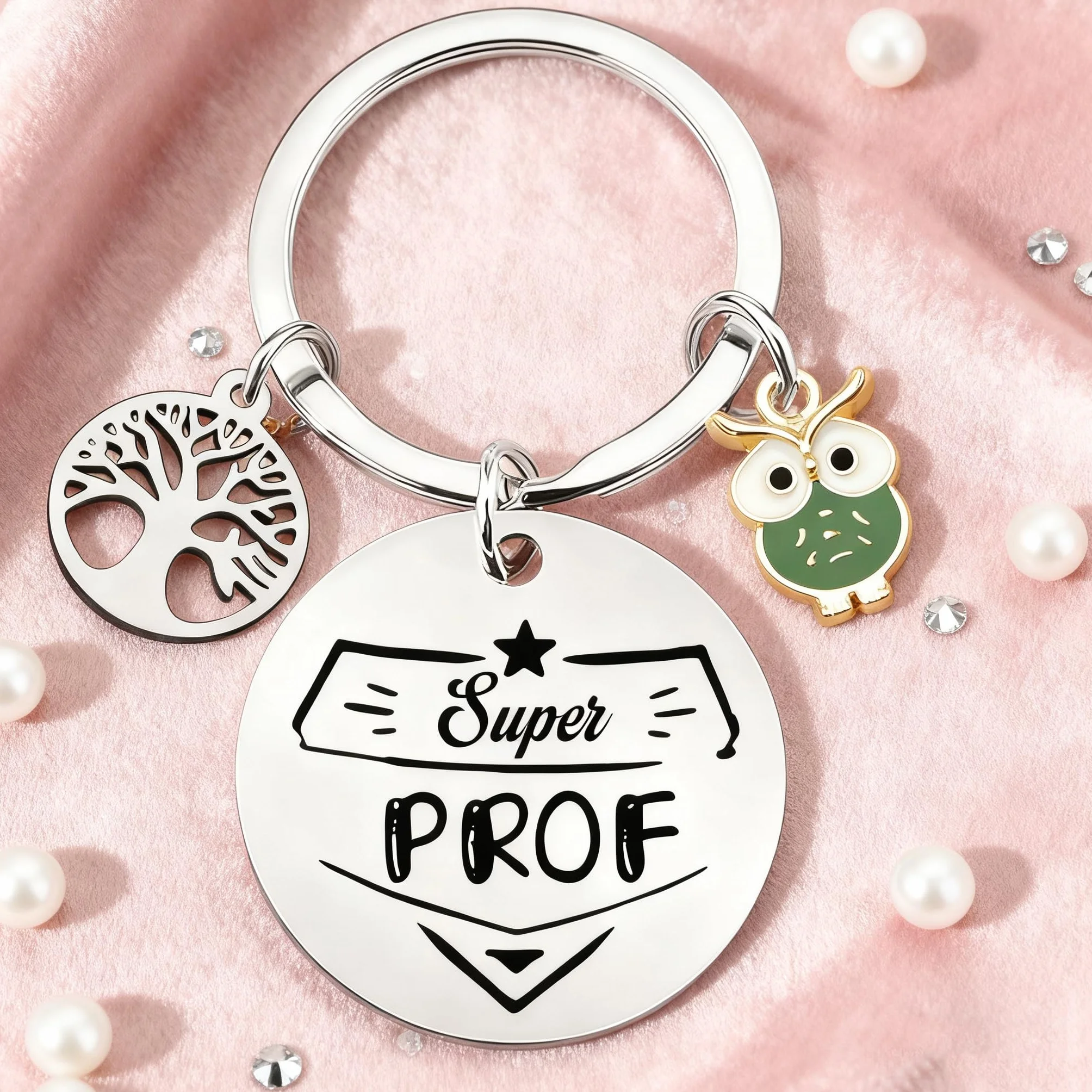 Porte clef Original Personnalisé Cadeau Collègue de Travail pour Chasseur Coach Banquier Médecin Motard