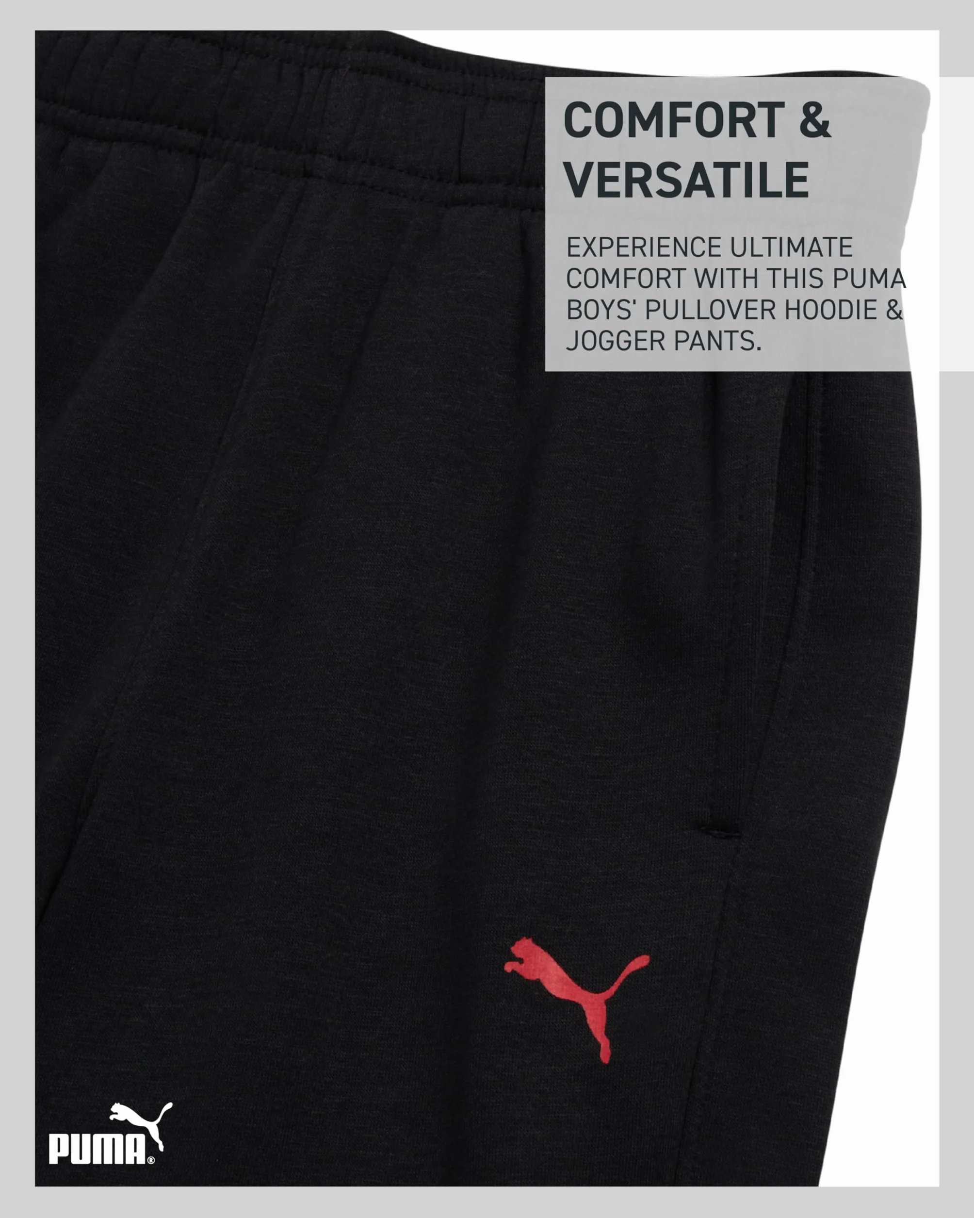 PUMA Ensemble survêtement 2 pièces polaire sweat capuche jogging jeunes enfants 8-16 ans