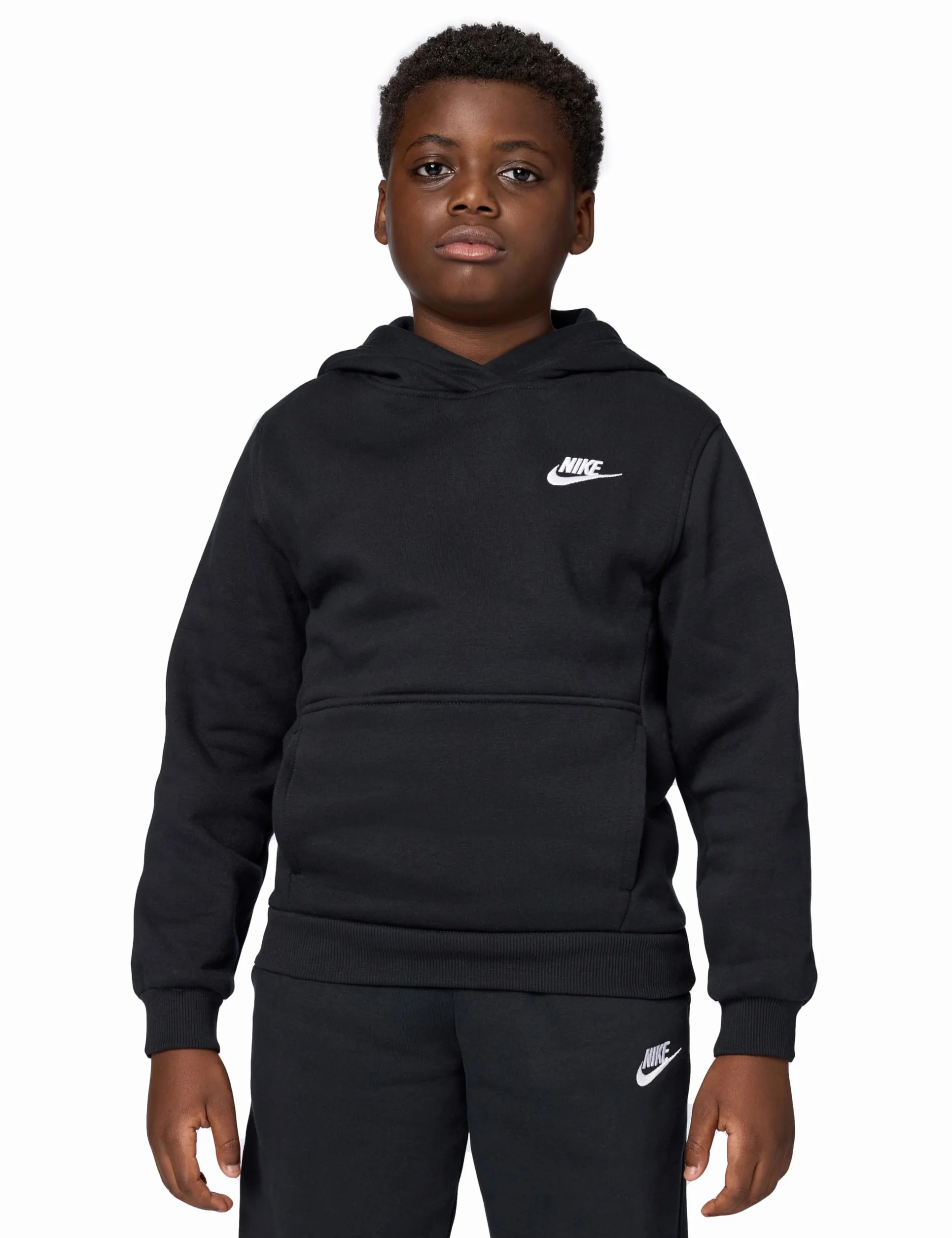 Nike K NSW Club FLC HDY Lbr Hooded Long Sleeve Top Enfant