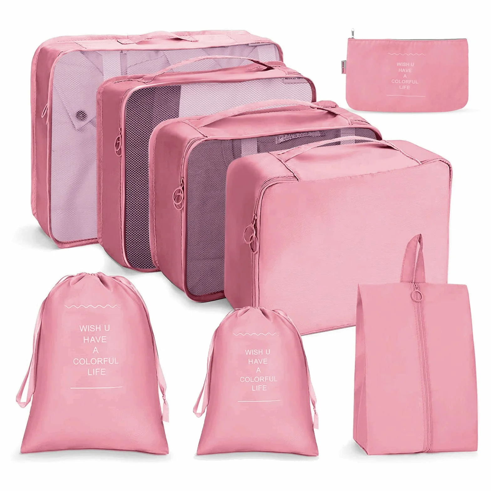 OSDUE Organisateur de Voyage Lot de 8 Imperméable Packing Cubes Sacs de Rangement