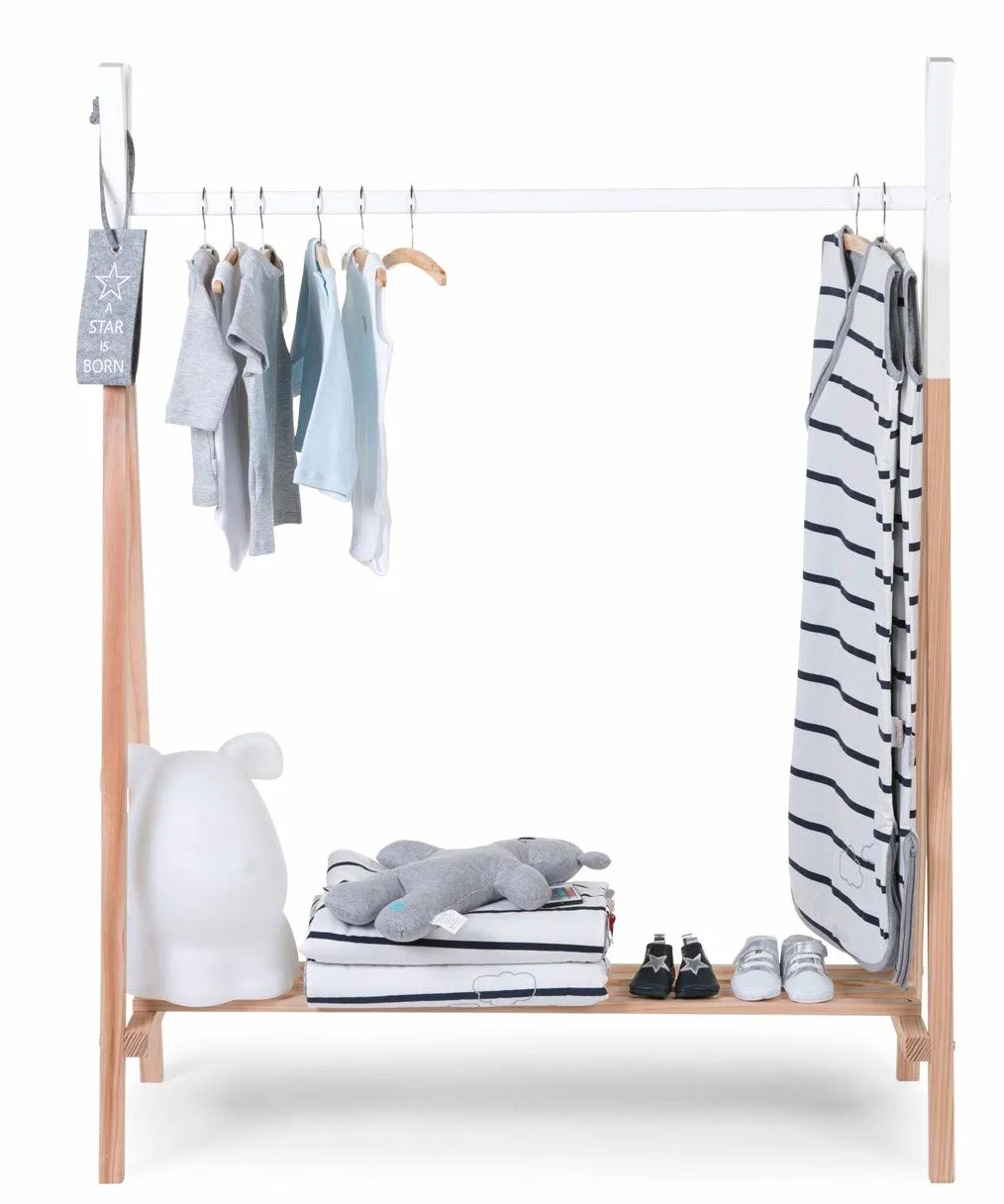 Childhome Armoire Tipi Bois de Hêtre 137 x 107 cm Blanc