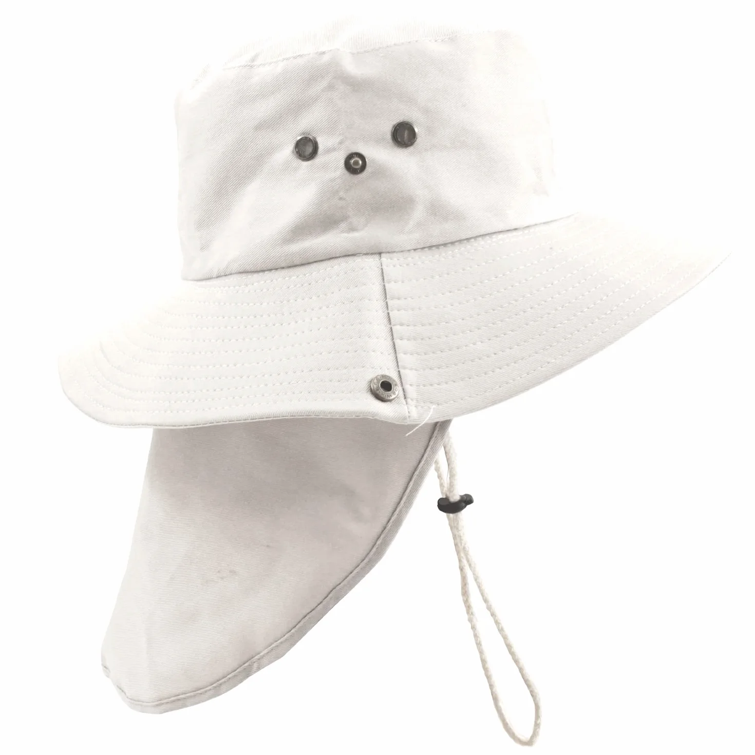 Carnavalife Chapeau de soleil avec protection du cou Casquette de pêcheur respirante Pliable Bonnet avec oreilles Unisexe