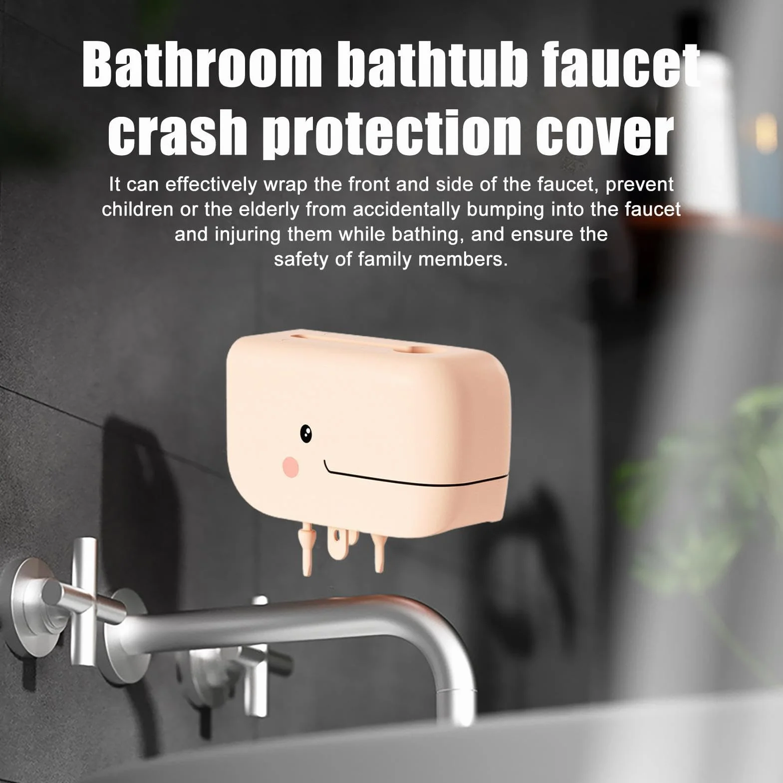Protège-Robinet Baignoire Bébé Silicone Antichoc - Cache Robinet Bain Sécurité Enfant