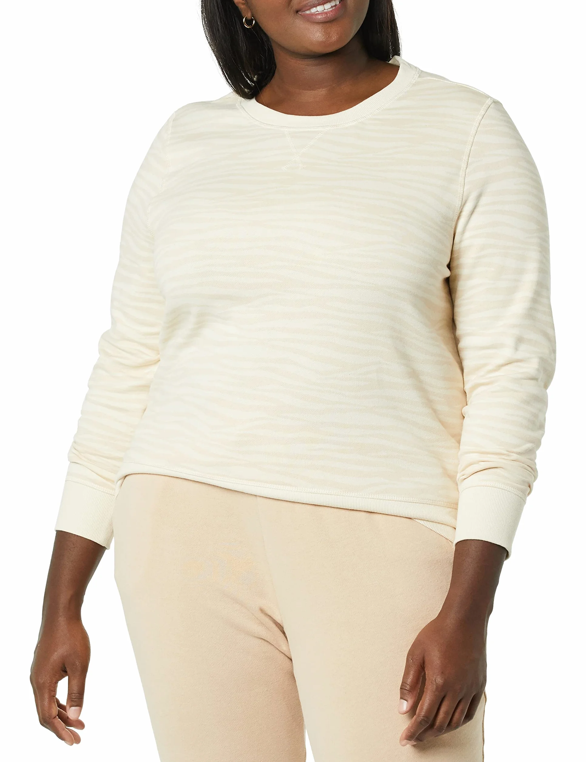 Amazon Essentials Femme Pull à Col Rond en Polaire Grandes Tailles