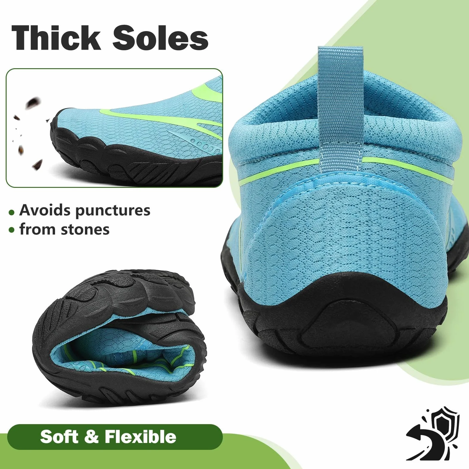 Mishansha Chaussure Aquatique Homme Femme Léger Antidérapant Respirant