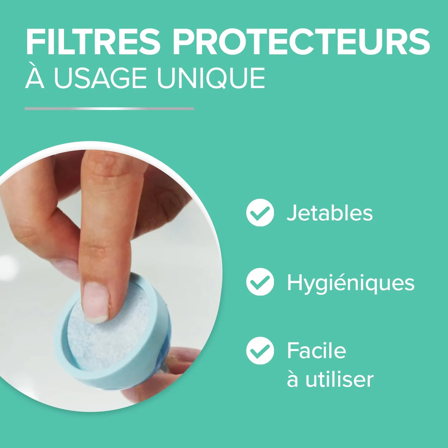 Respimer 20 Recharges Mouche Bébé Filtres Protecteur Rhume Rhynopharyngite Fabriqués en France