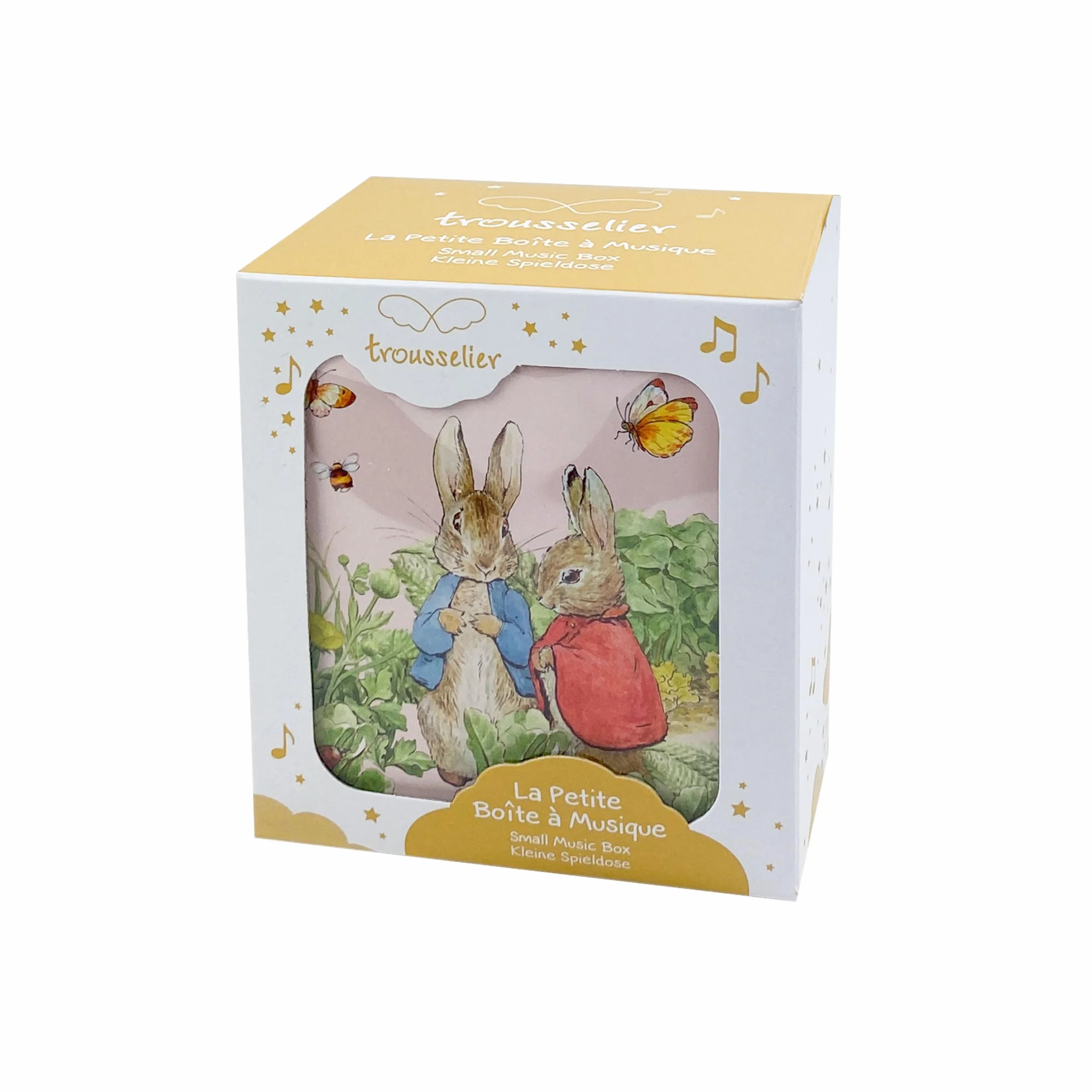 TROUSSELIER Pierre Lapin Peter Rabbit Boîte à Trésors Bijoux Musicale Mozart Menuet Fraise