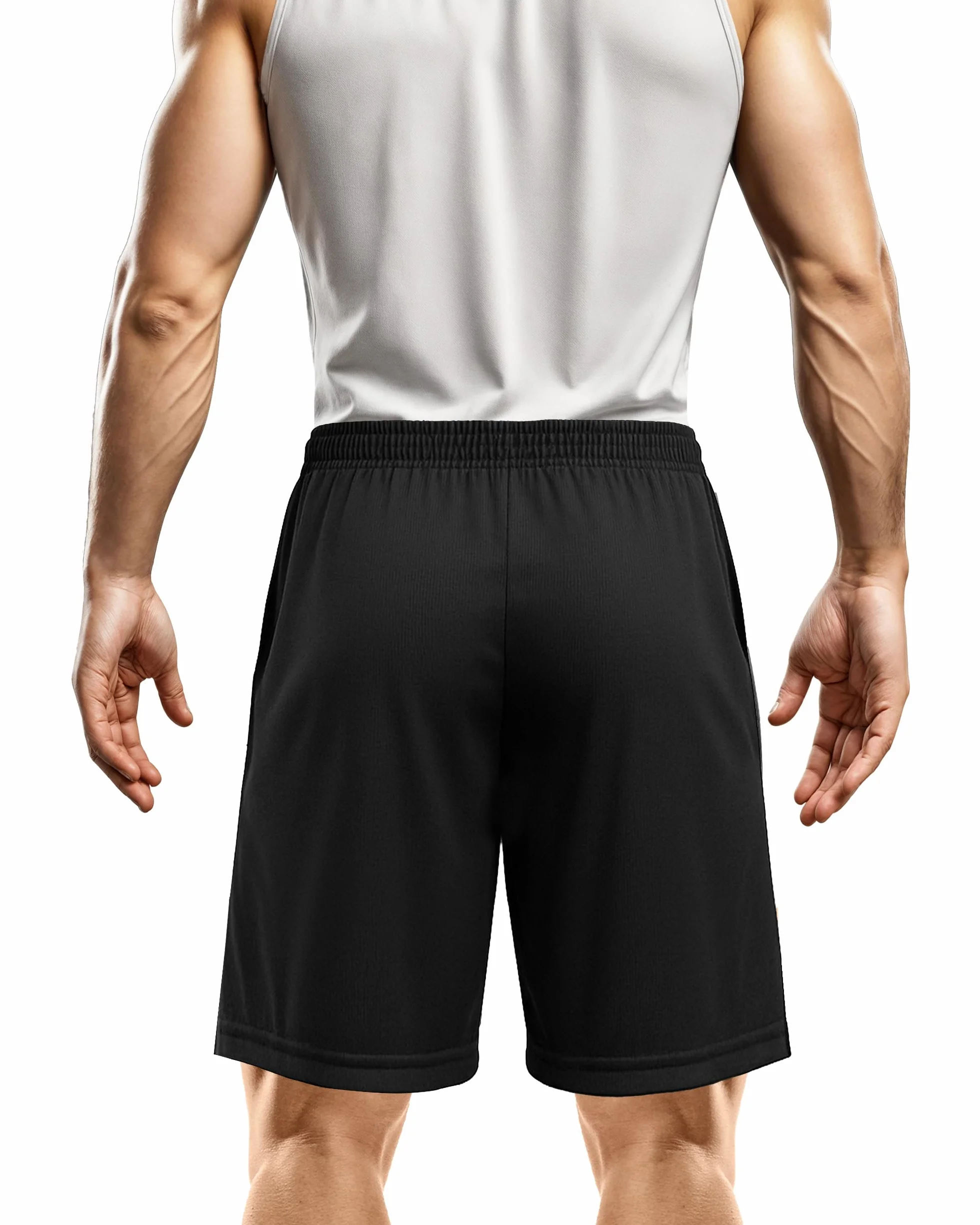 Short de Sport Homme Séchage Rapide Coupe Ample Léger Course Fitness Poches