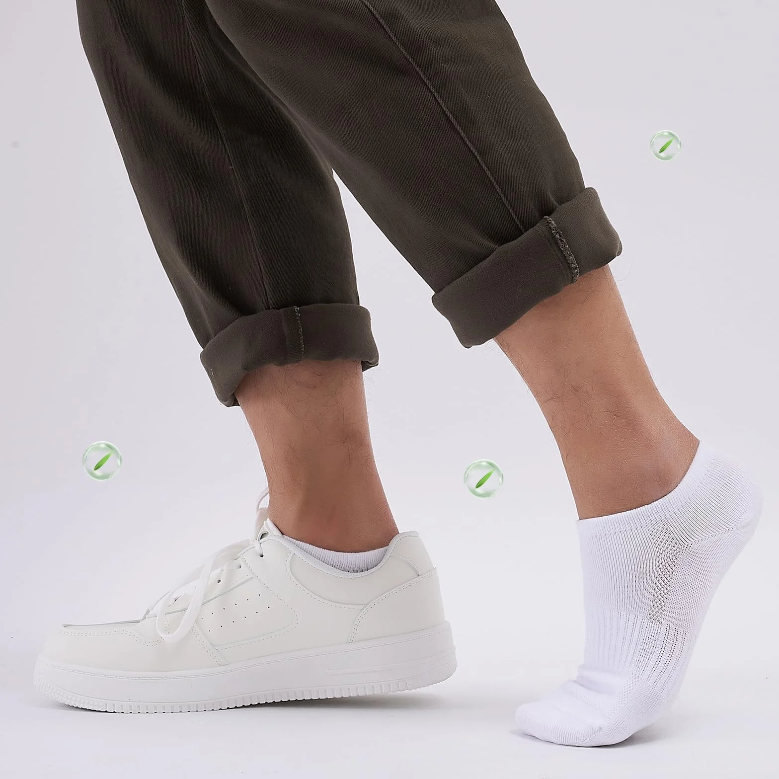 Cirorld Chaussettes Sport en Bambou Coton 6 Paires 39-42 43-46 Respirantes Anti-Odeurs Antibactériennes