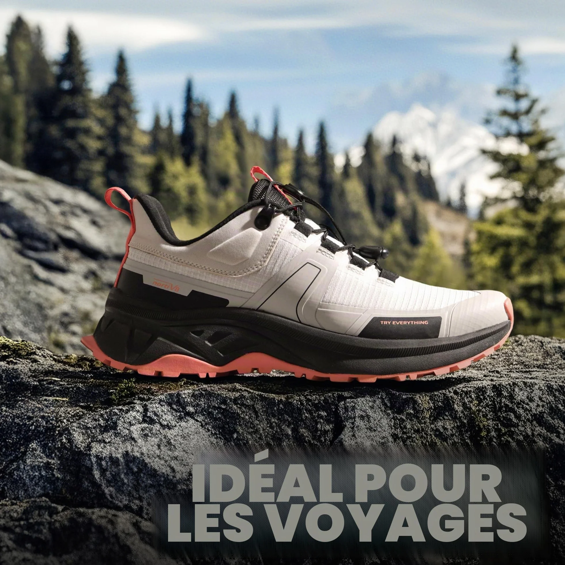 NORTIV 8 Chaussures de Randonnée Légères pour Femmes Confortables et Respirantes