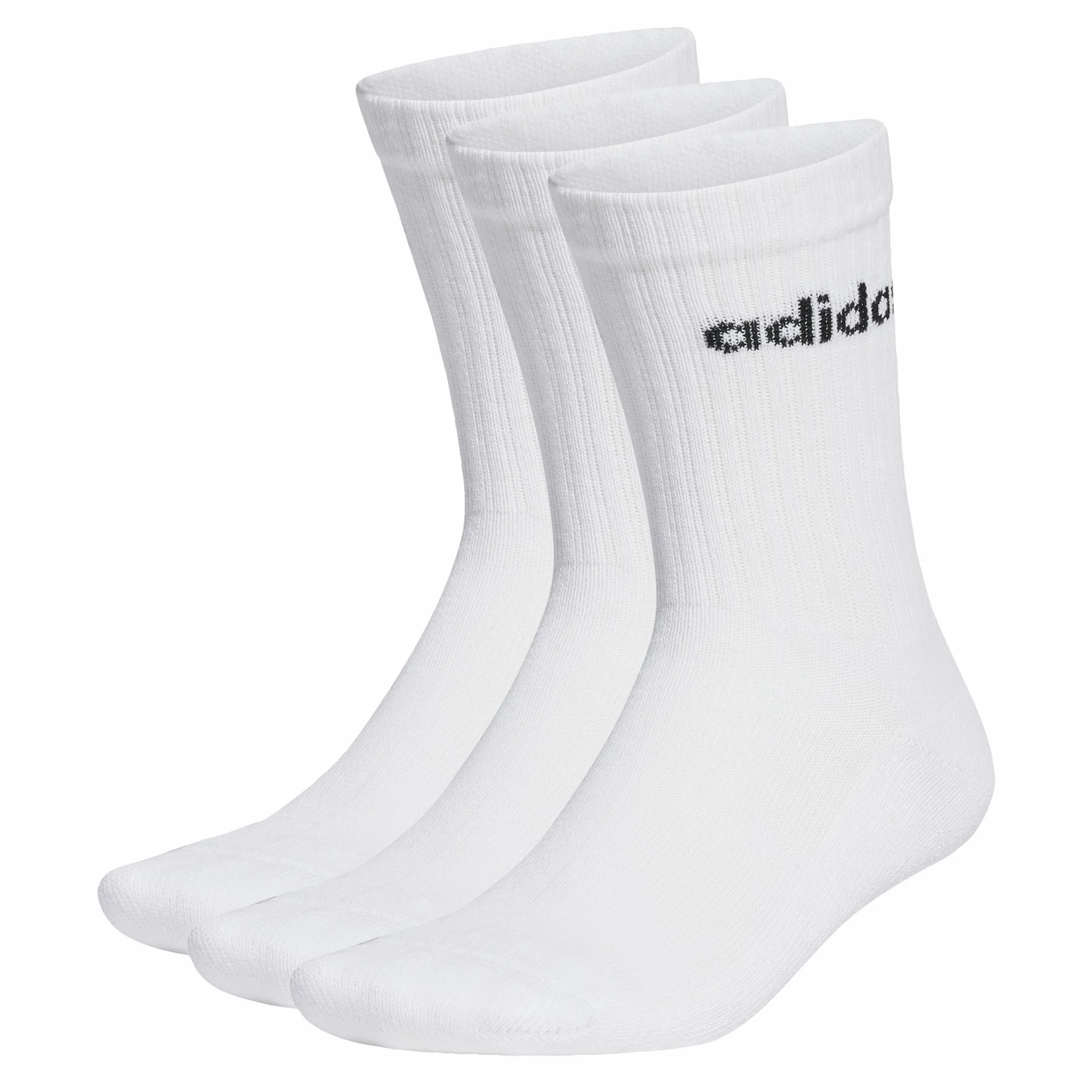 adidas Linear Crew Cushioned Socks 3 Pairs Mixte