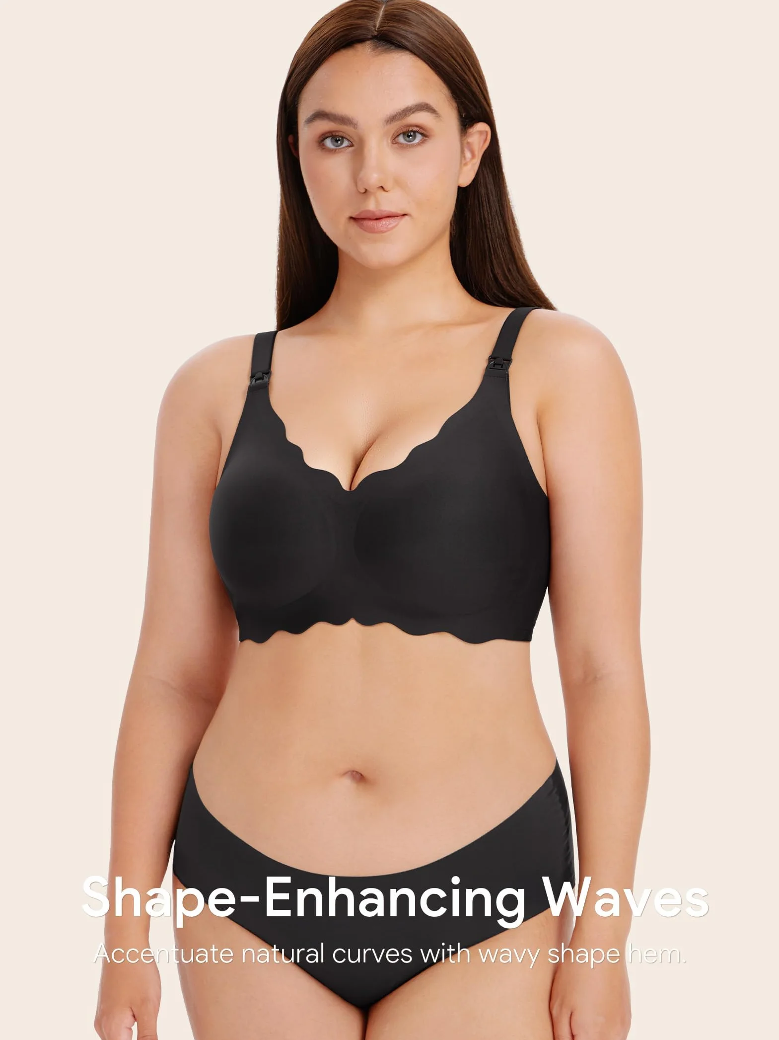 Soutien-Gorge d'allaitement sans Couture Bustier Soyeux pour Femmes
