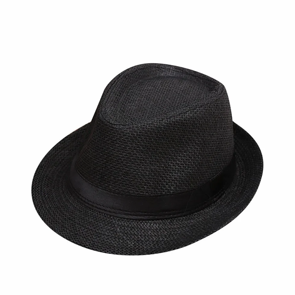 Chapeau de Paille Style Panama Enfant été Casquette Pliable Soleil Plage Traditionnel Garçon