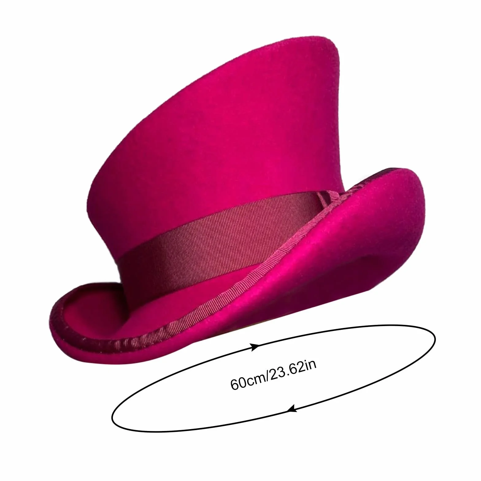Chapeau asymétrique oreilles chasse laine unisexe haut de forme punk ruban mode hiver