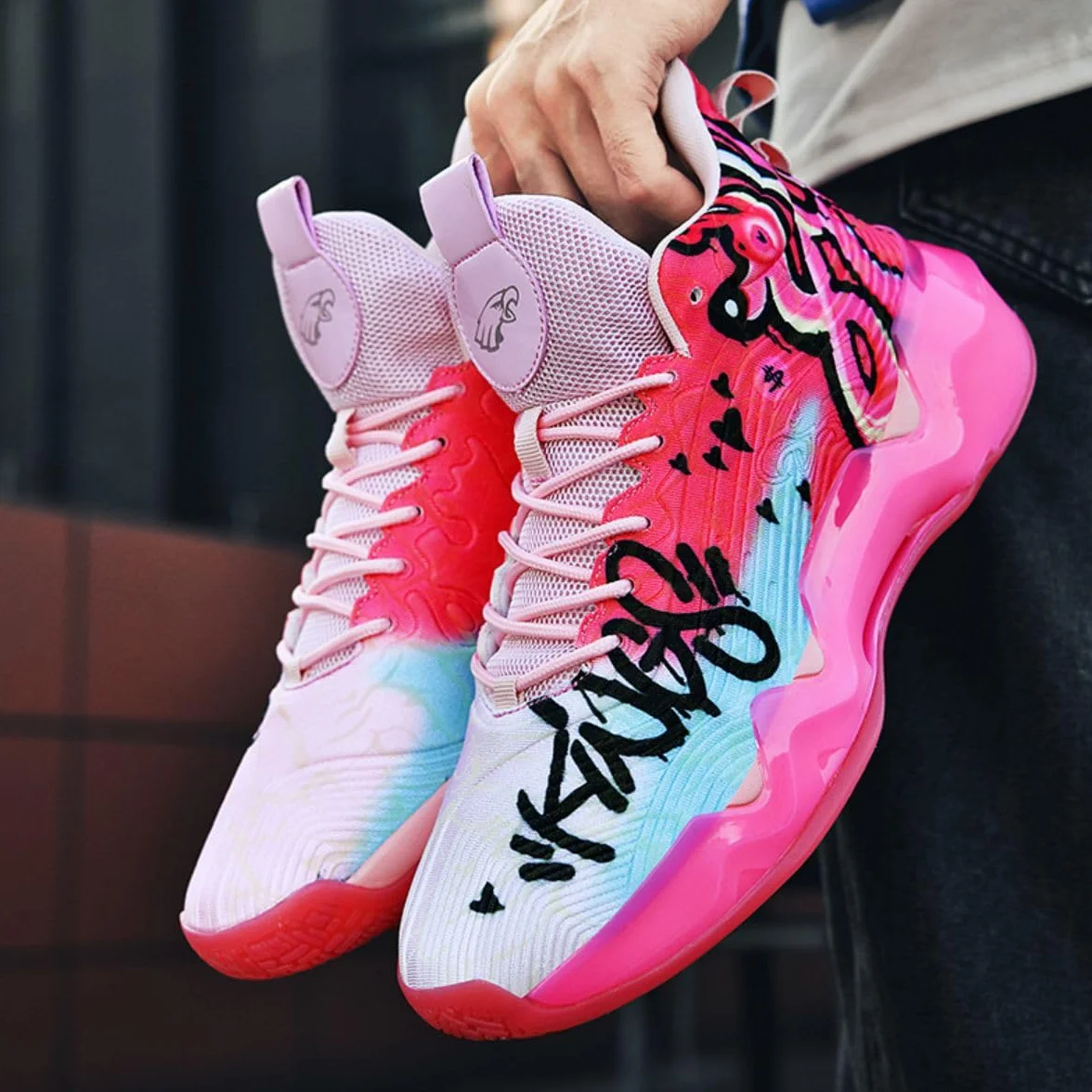 Chaussures de Basket-Ball Hautes Respirantes Antidérapantes Légères pour Hommes