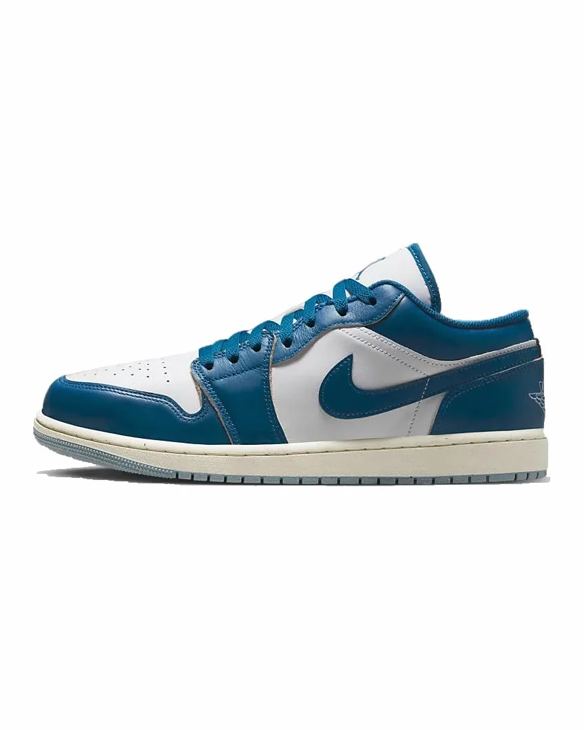 Air Jordan 1 Low SE Chaussures homme blanc bleu gris Sail Industrial Blue