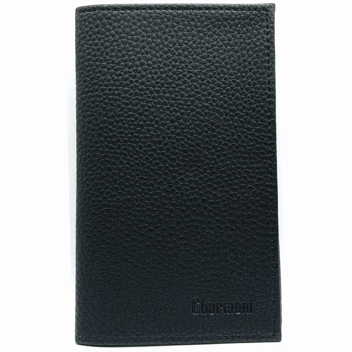 Etui Porte Papiers Voiture Permis de Conduire Carte Grise en Cuir Vachette Grainé Noir