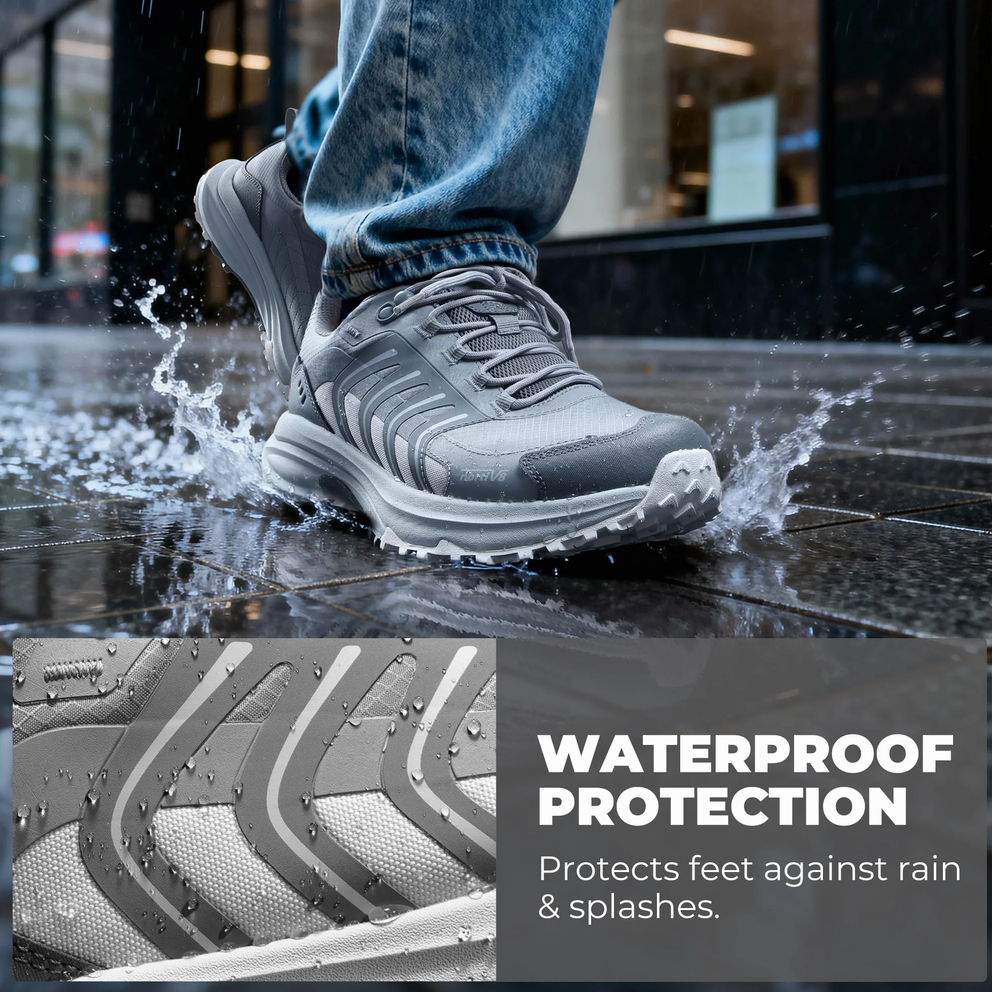 NORTIV 8 Chaussures De Randonnée Imperméables pour Hommes Légères Plein Air