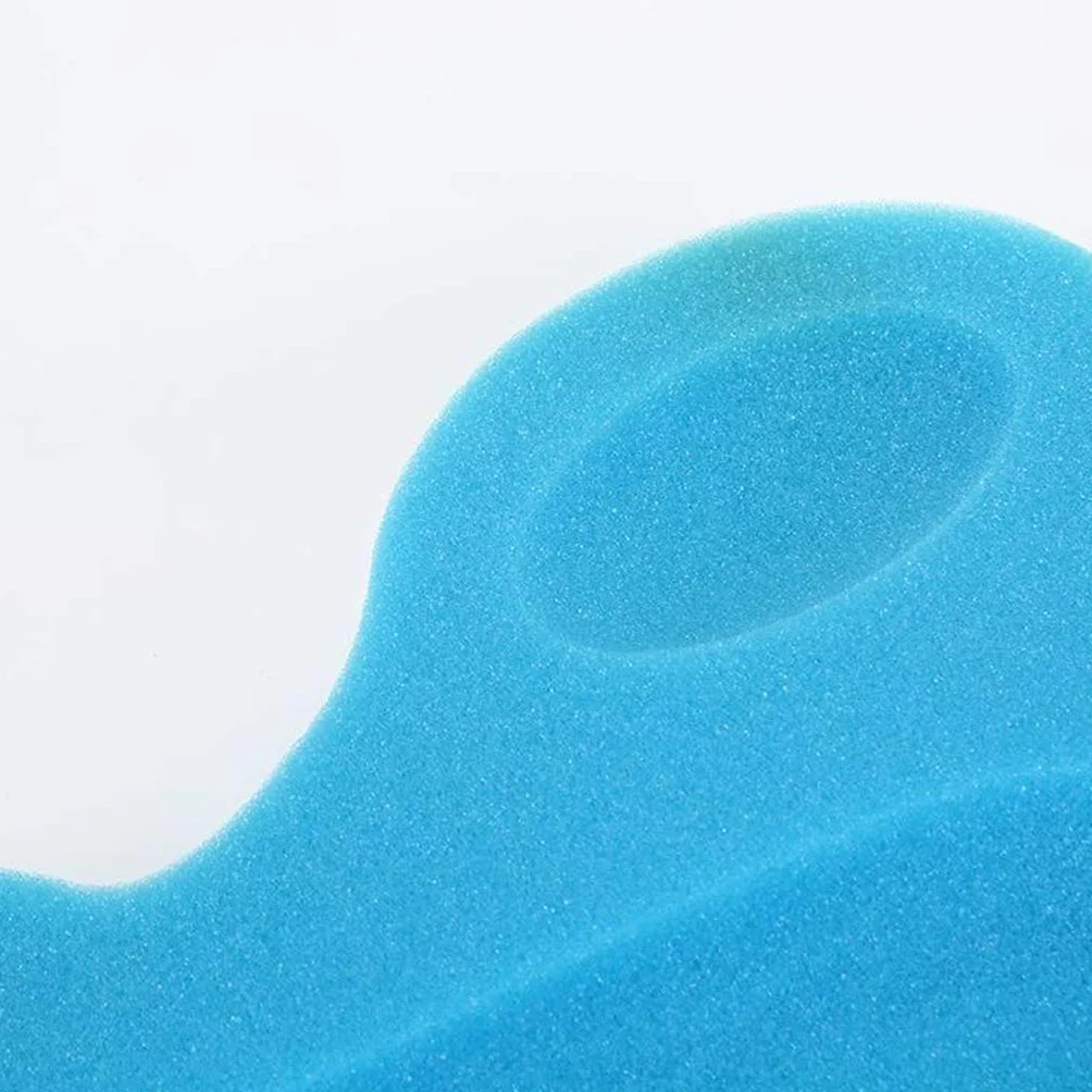 Perfeclan Siège éponge de bain pour bébé, Tapis antidérapant mignon, Coussin de sécurité pour enfants, Bleu